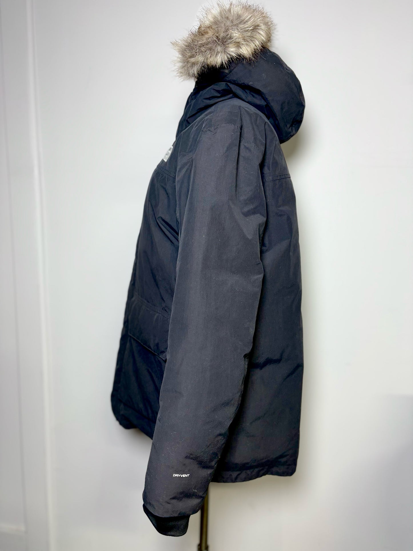 The North Face Black Recycled Fabric Solid Men's Mens Size L Coat