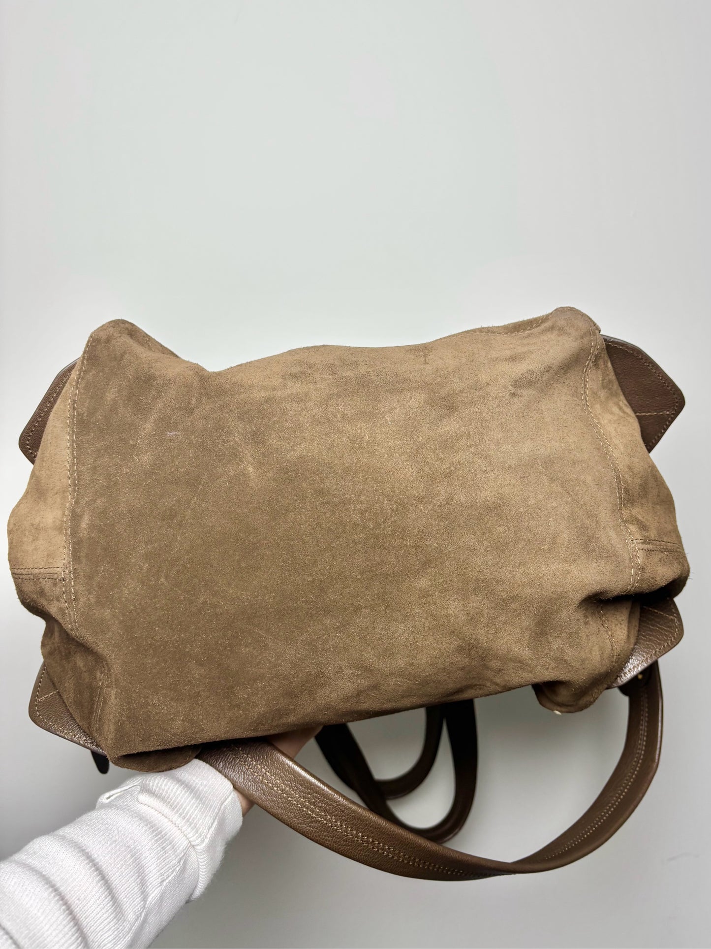 Jerome Dreyfuss Suede, Leather Roger Solid Tote/Crossbody Bag