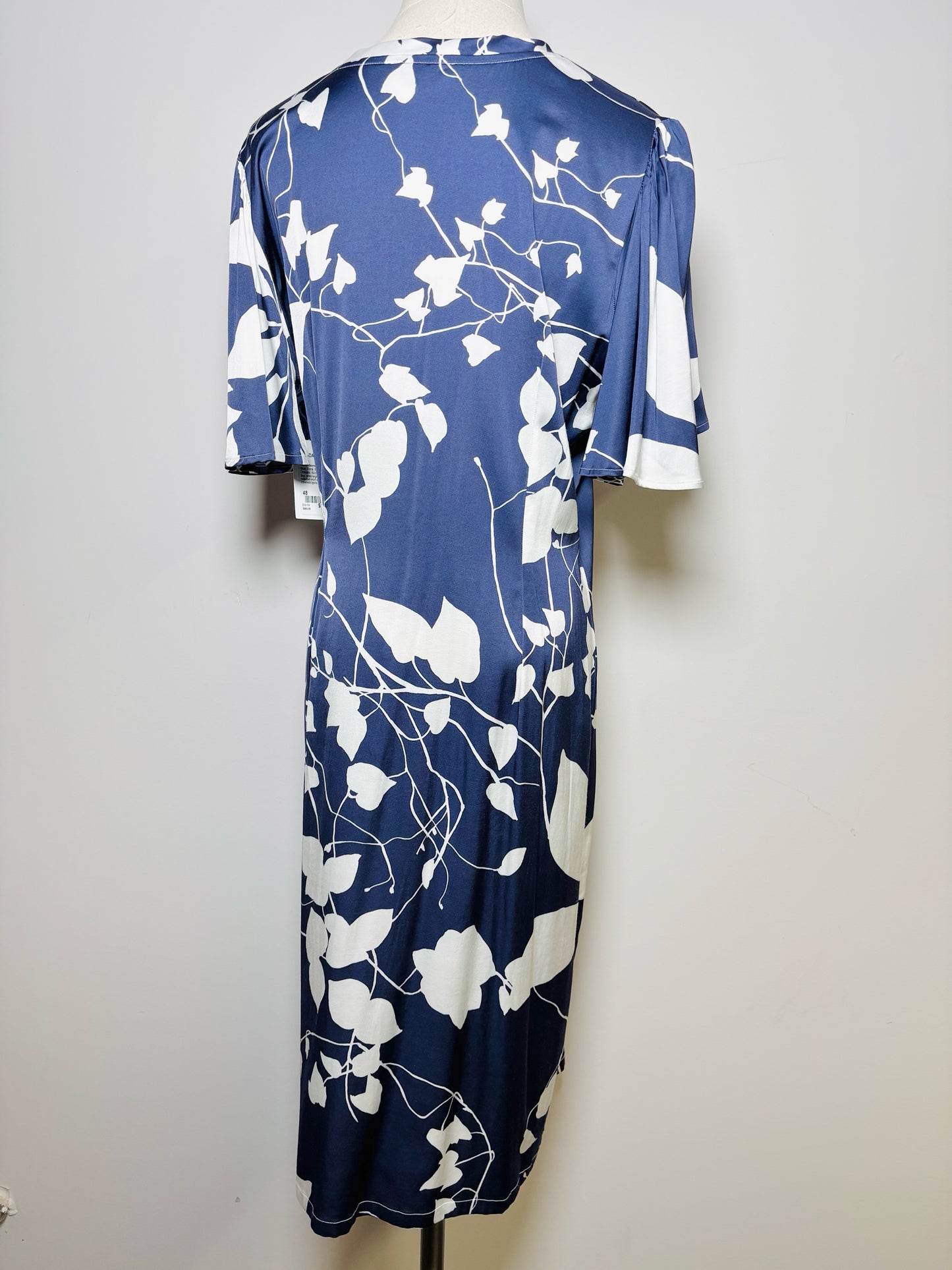 Women Size 48 Camicettasnob Blue Floral Viscose Shift Dress