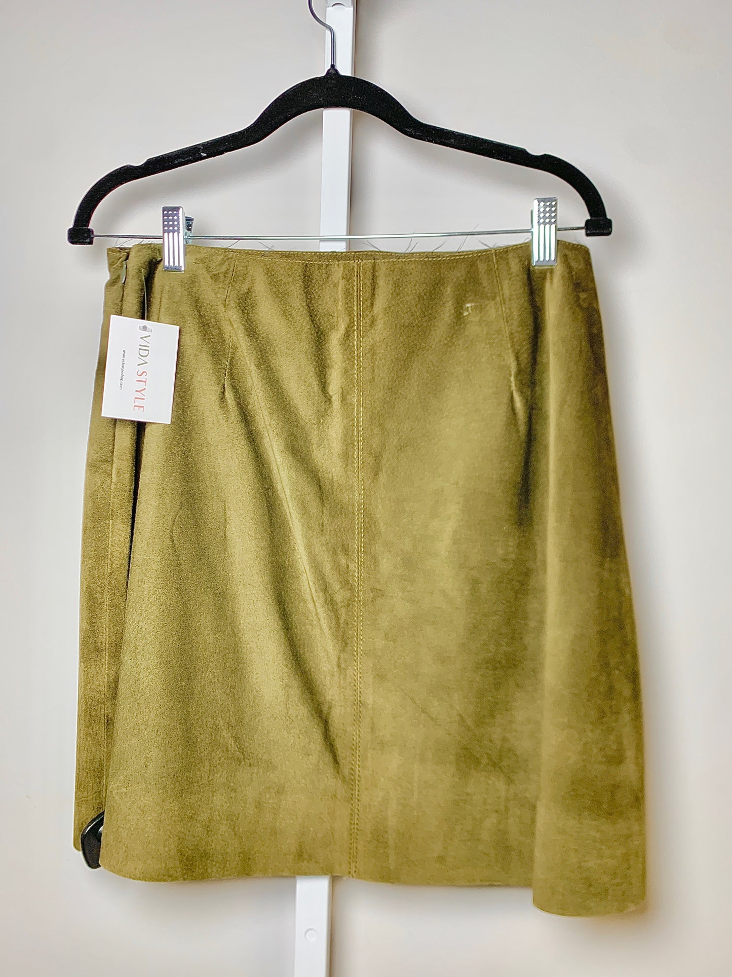 Women Size M Ann Mashburn Forest Green Solid Skirt