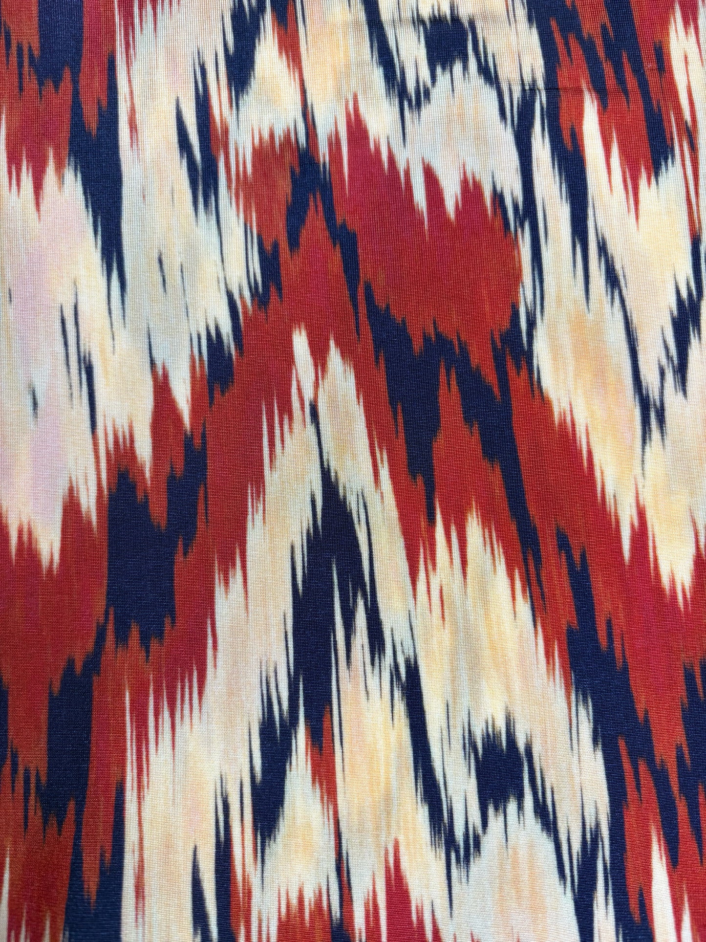 Women's Size M Ulla Johnson Multi-Color Print Stretch NWT Pre-Owned Turtleneck Top