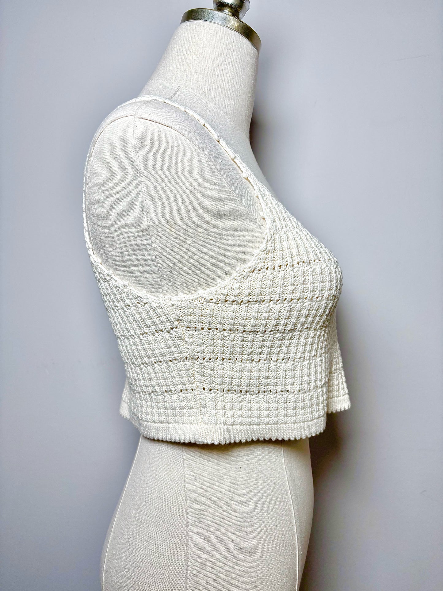 Women Size XS Reformation Cream Knitted Tank Top