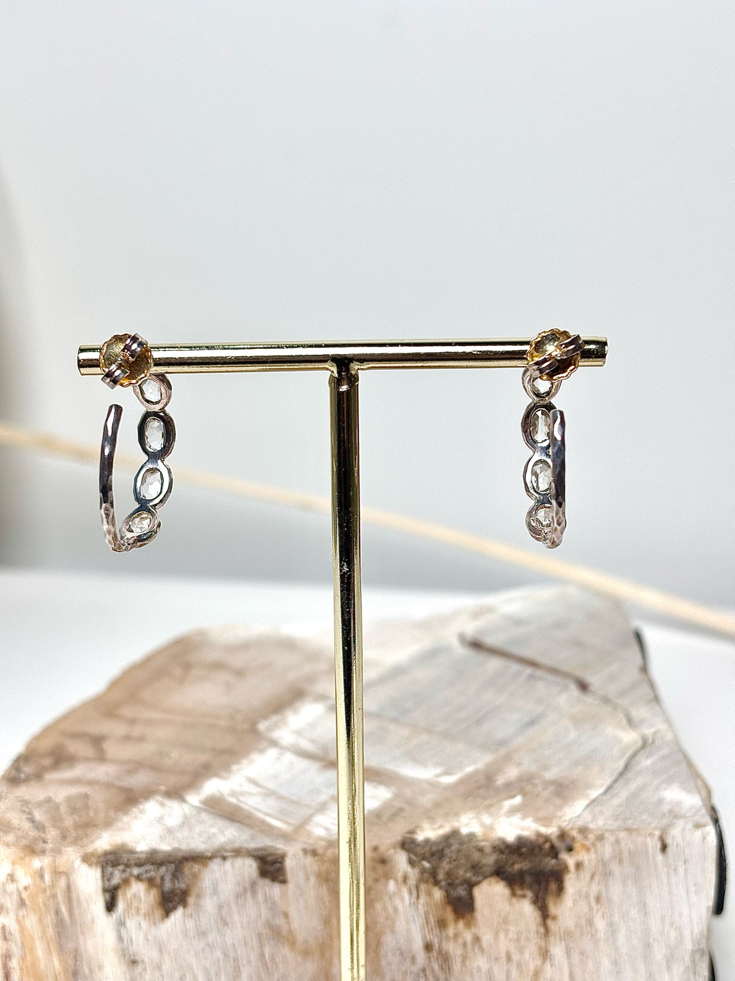 Ippolita Quartz Stone Rock Candy Hoop Earrings