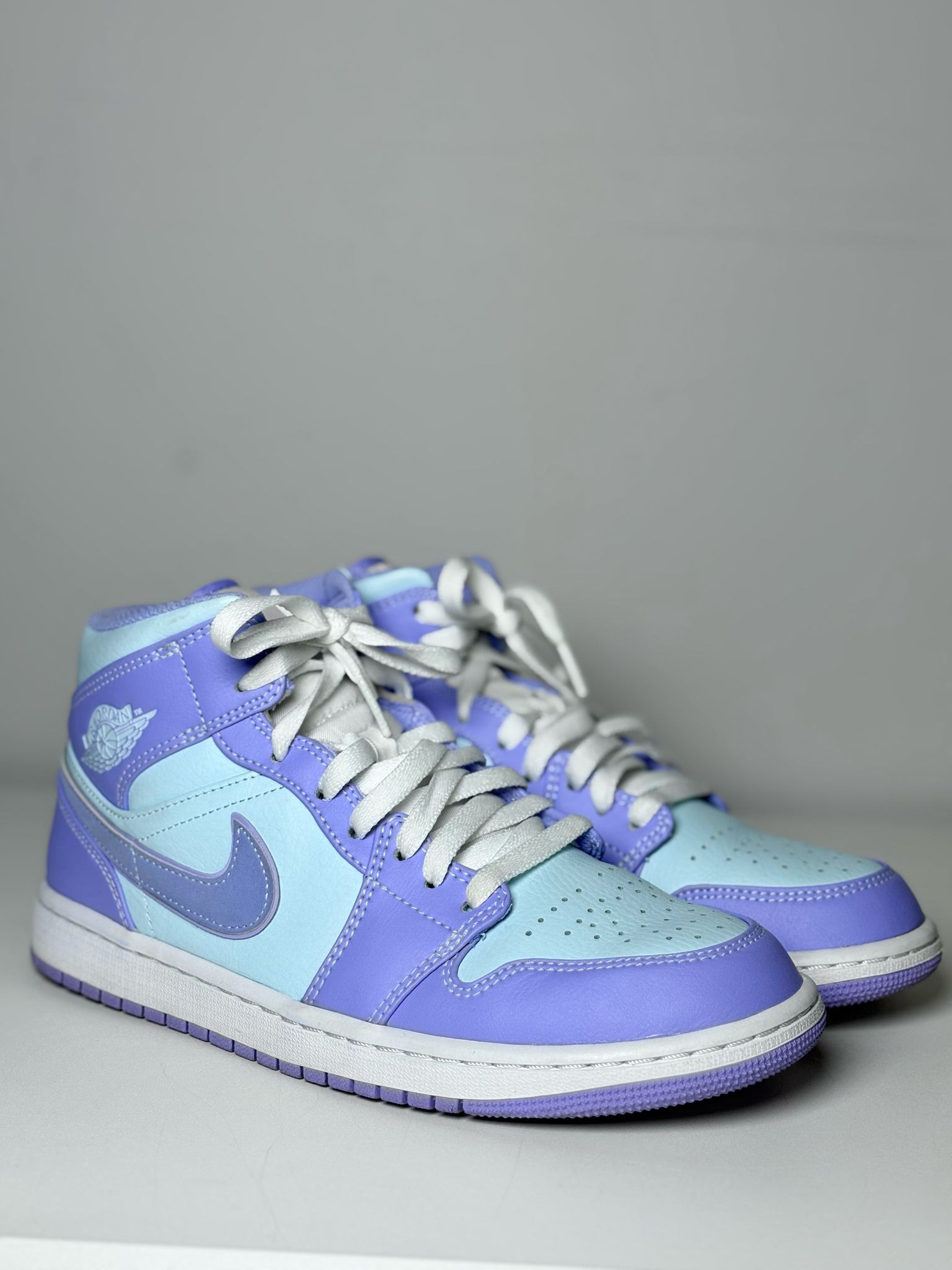 jordans purple blue