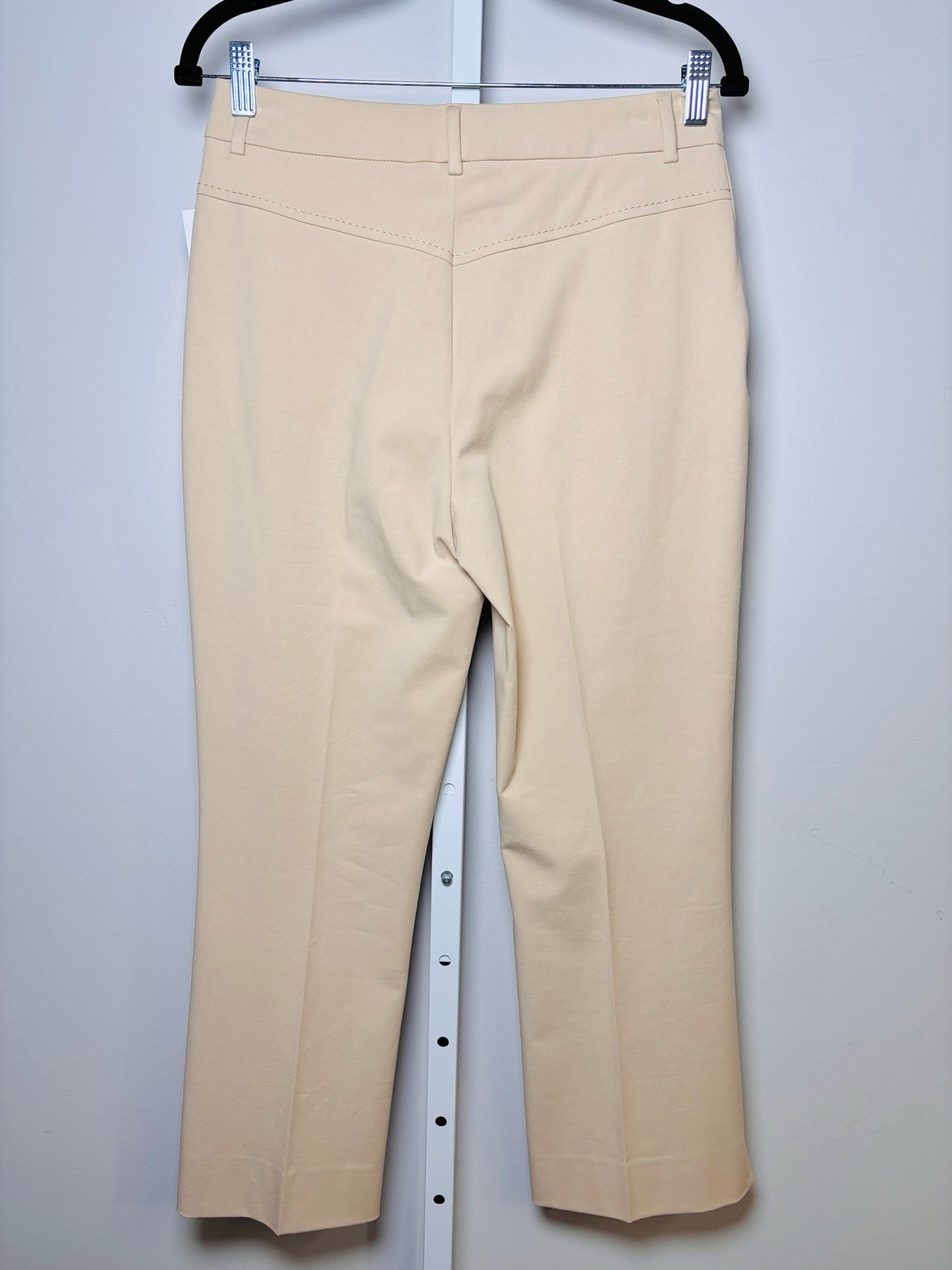 Women Size 42 Via Masini 80 Khaki Solid Pants