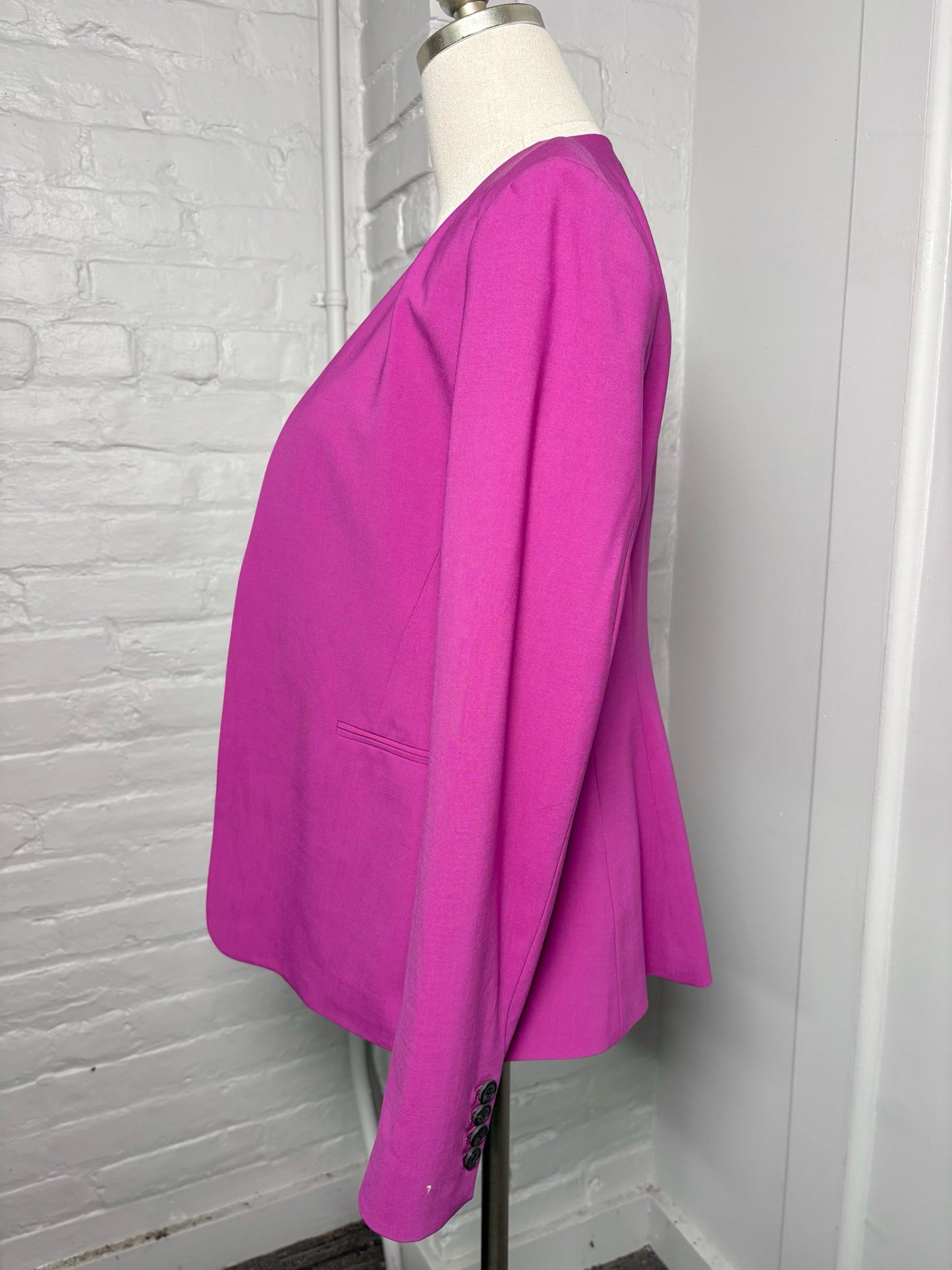 Women Size 6 Theory Plum Solid Blazer