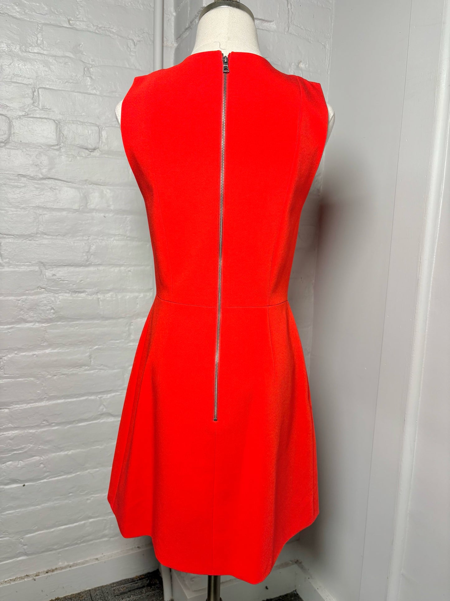 Women Size 6 Alice + Olivia Red Solid Acetate Dress