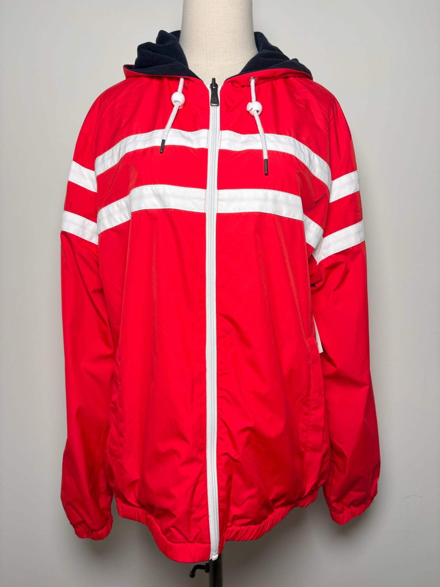 Brooks Brothers Red, white Polyester Stripe Men's L Jacket