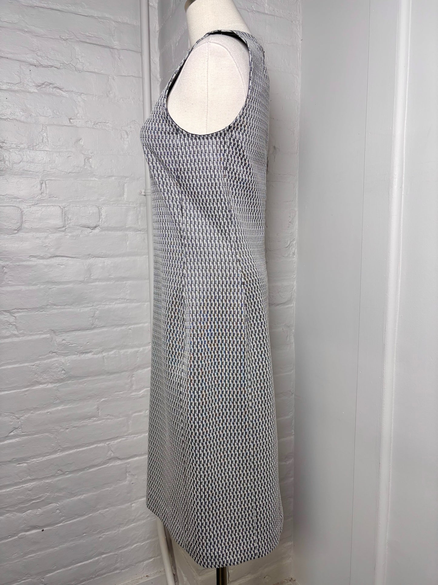 Women Size 6 Theory White Houndstooth Dress NWT