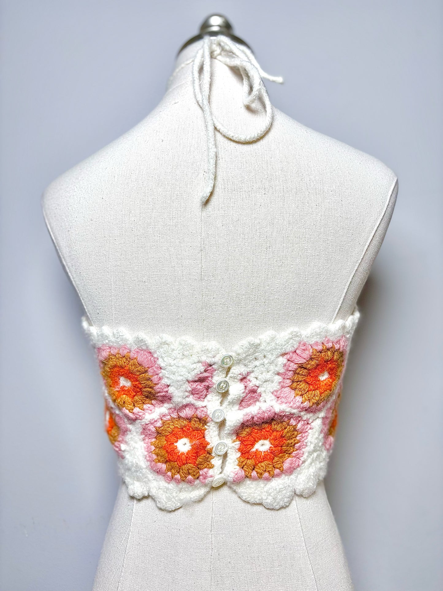 Women Size L SEA New York White Crochet Top