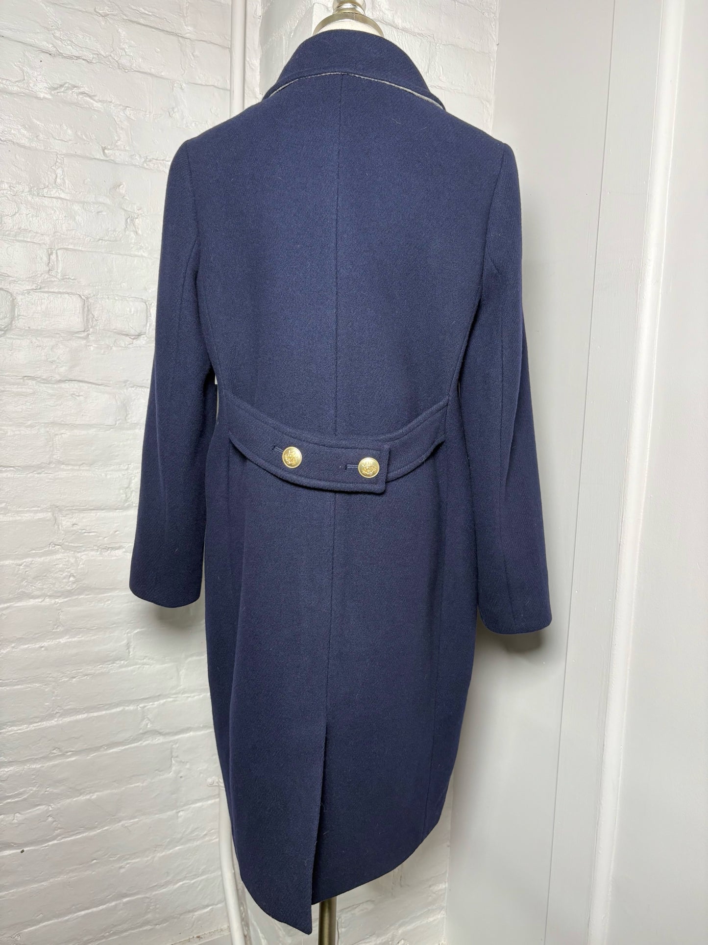Women Size 6 J. Crew Navy Blue Wool Peacoat