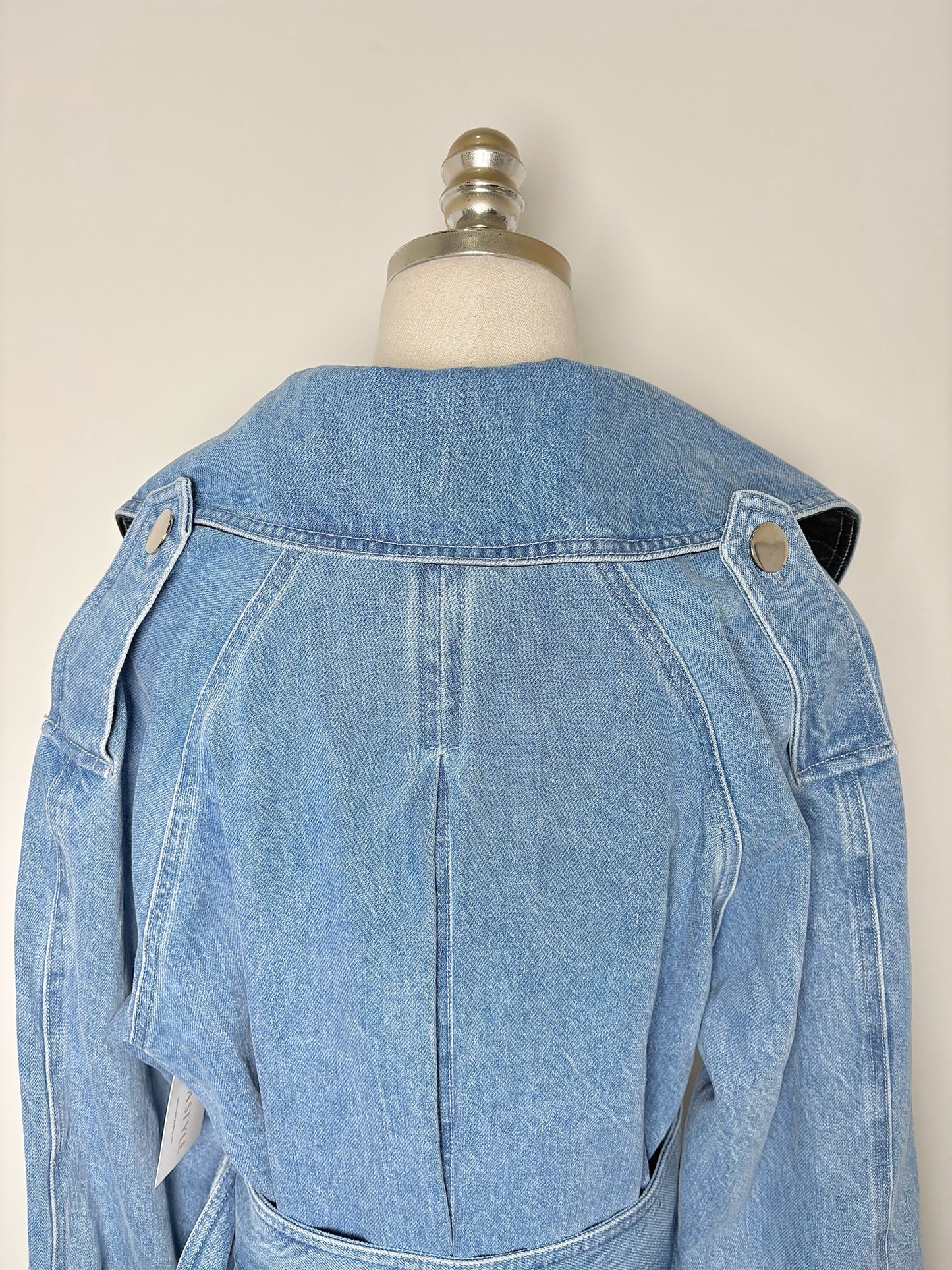 Women Size M Toccin NY Blue Solid Denim NWT Jacket