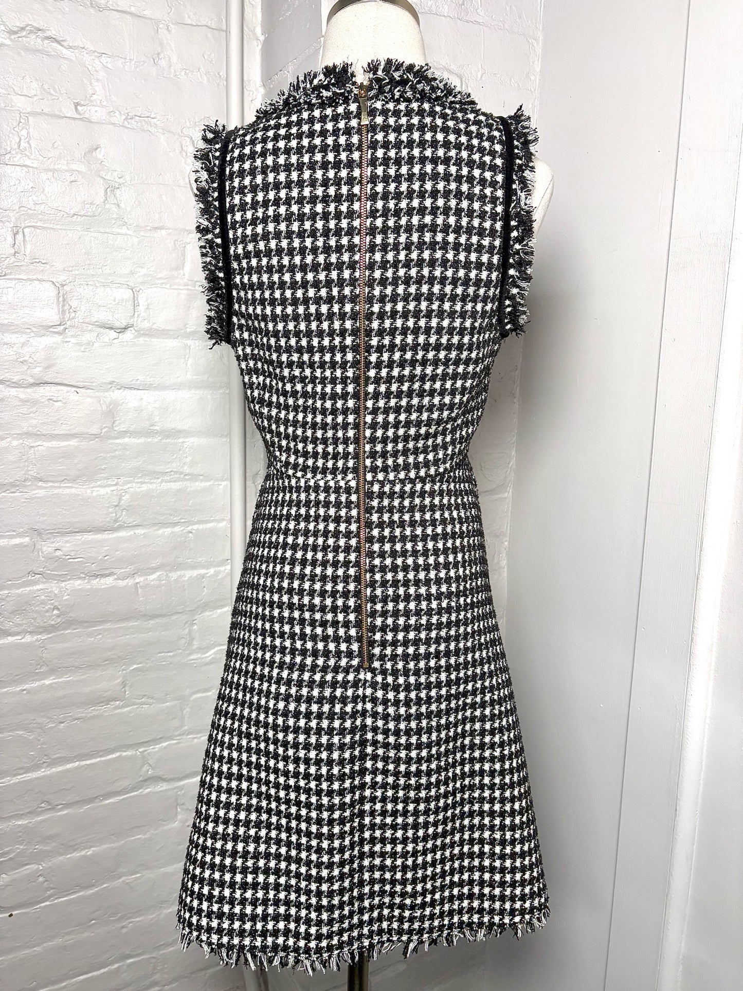 Women Size 2 Kate Spade New York Black & White Tweed Dress