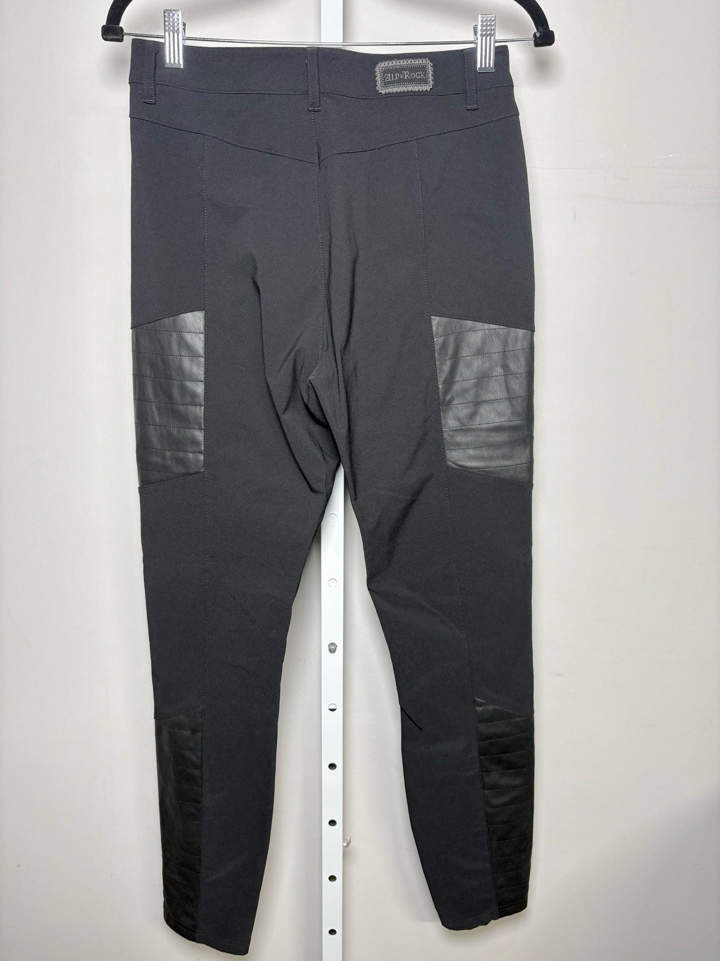 Women Size M Alp n Rock Black Sloan Moto Pants