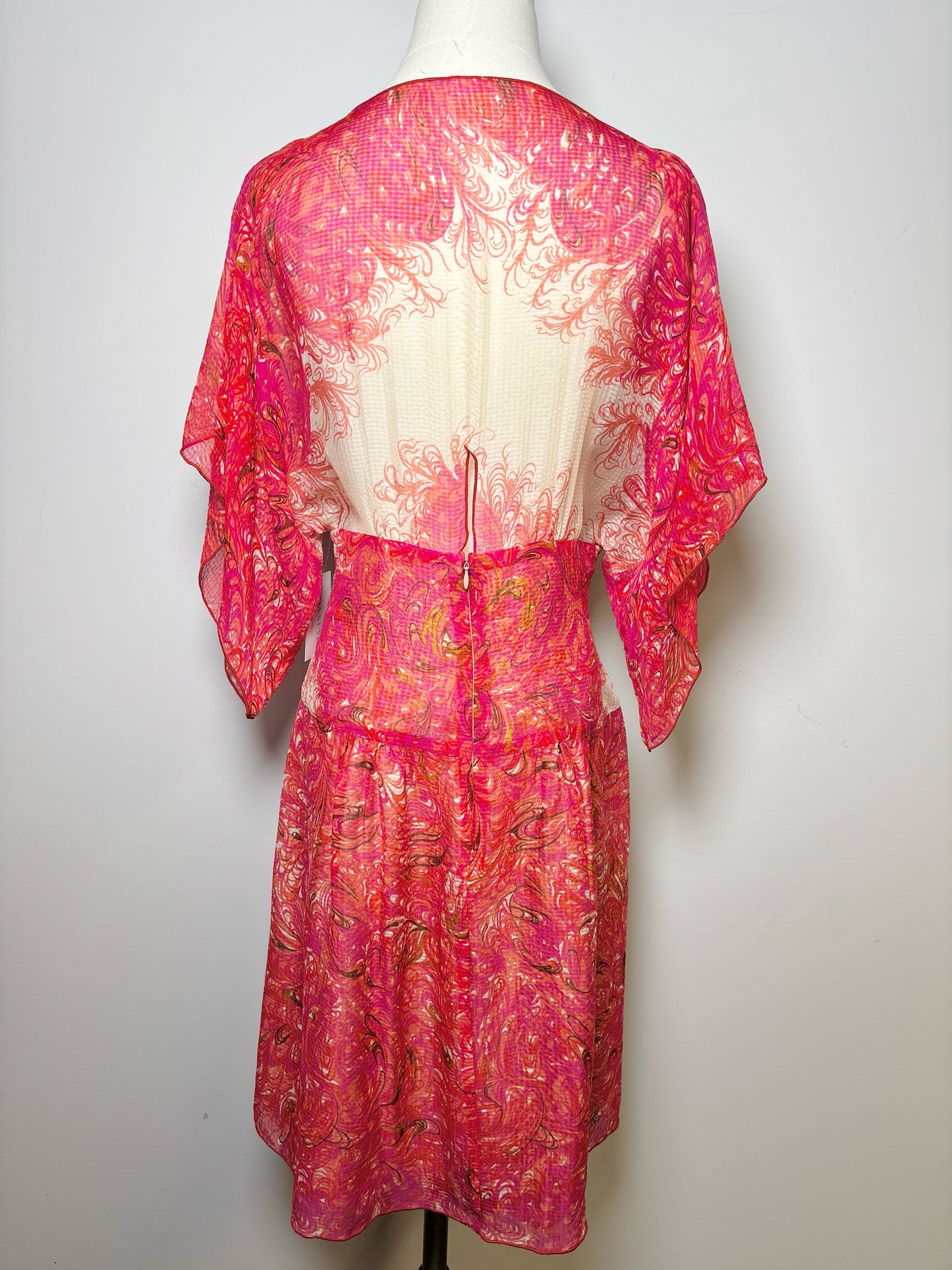 Women Size 6 Anna Sui Pink Print Dress