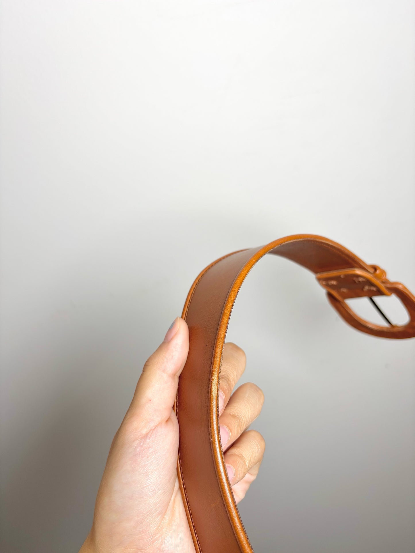 Gucci Leather S Cognac 1.5" Belt