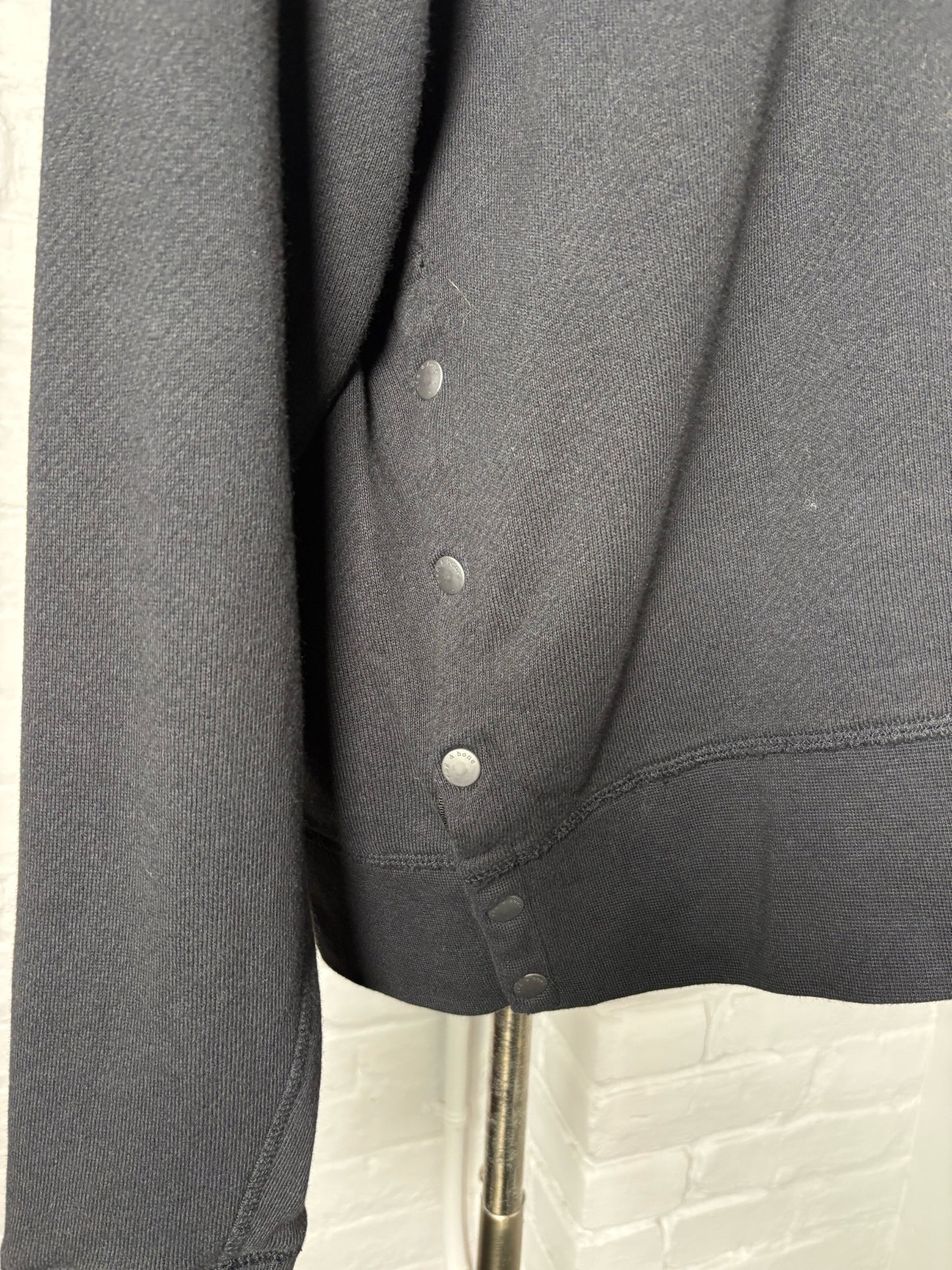 Women Size M Rag & Bone Black Cotton Sweater