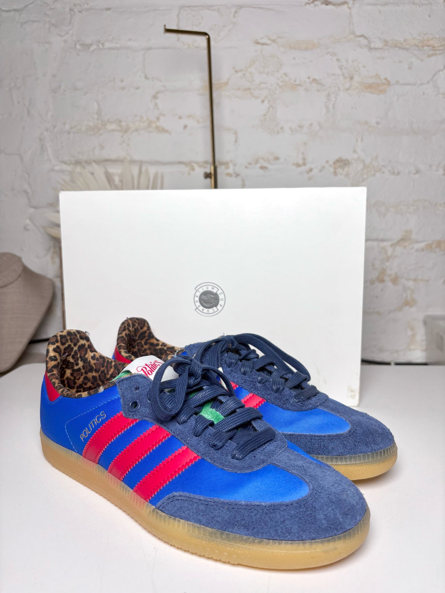 W Shoe Size 8 adidas x sneaker politics Blue, red, green, yellow NWT Sneakers