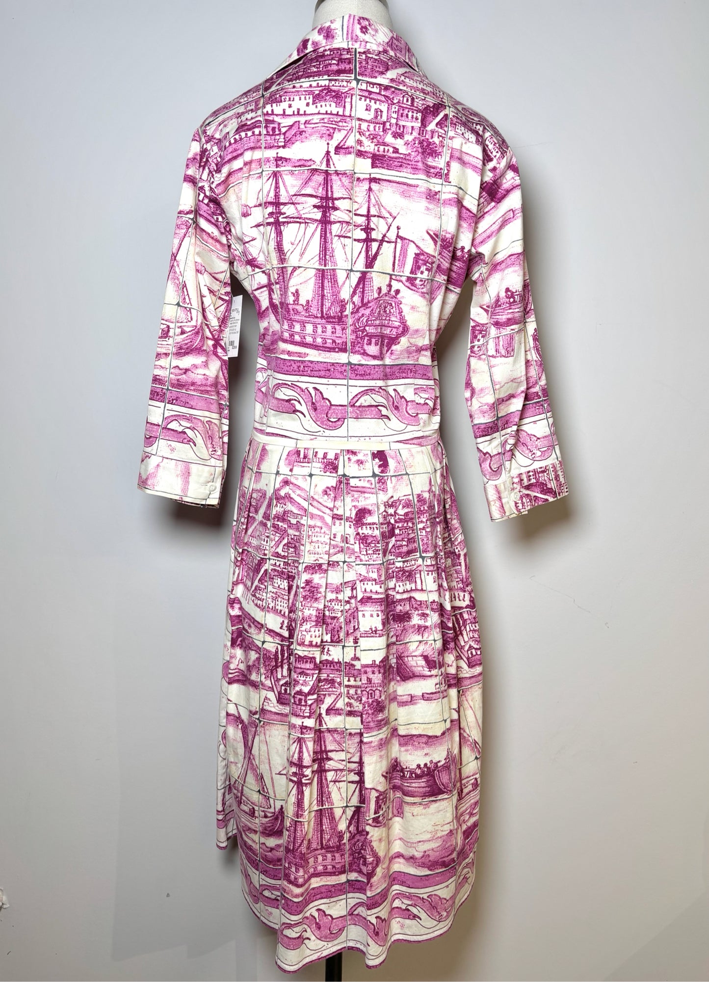Women Size 6 Samantha Sung Purple Print Print Dress