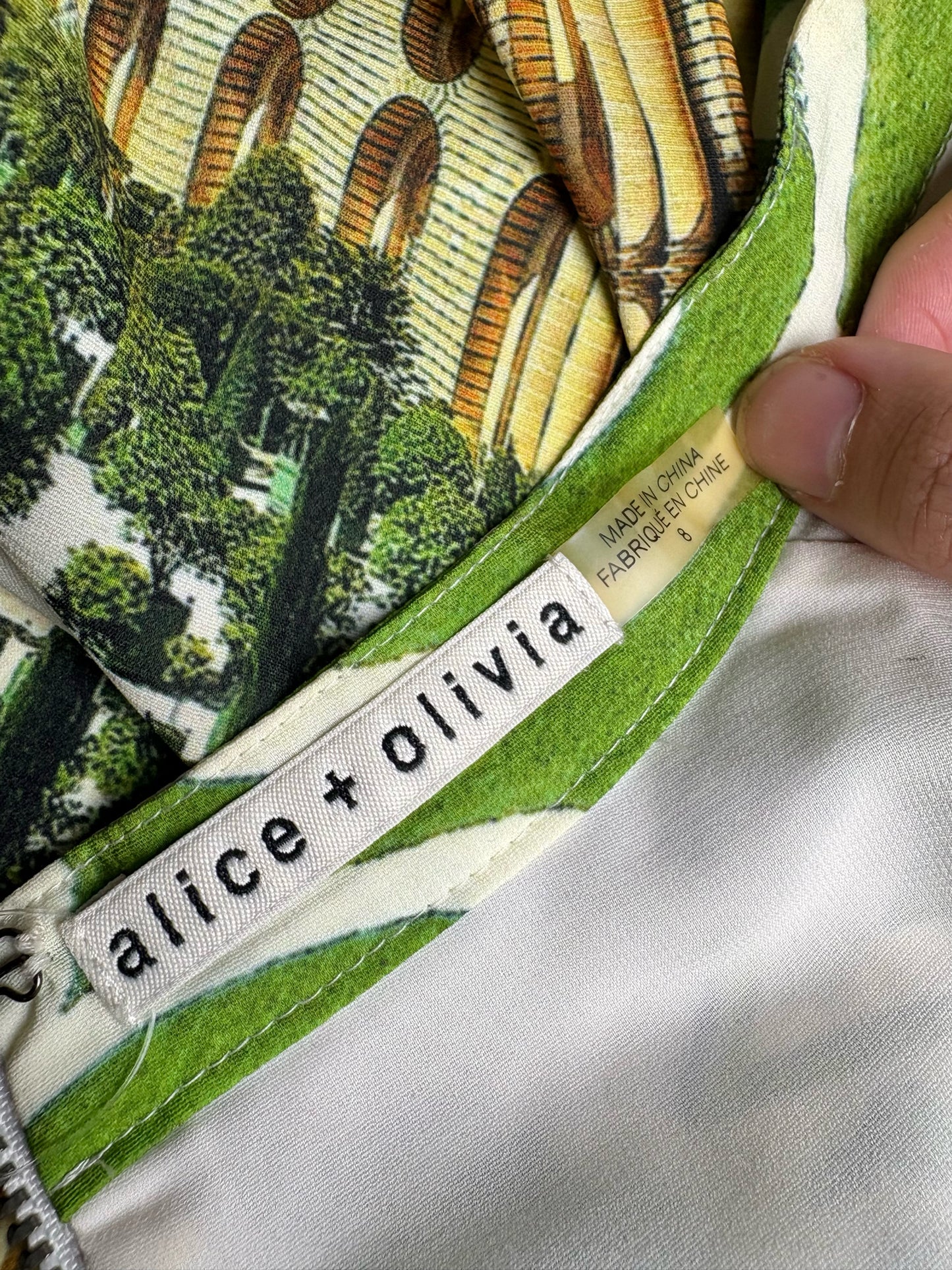 Women Size 8 Alice + Olivia Mirrored Gardens Versailles Pre-owned Dress