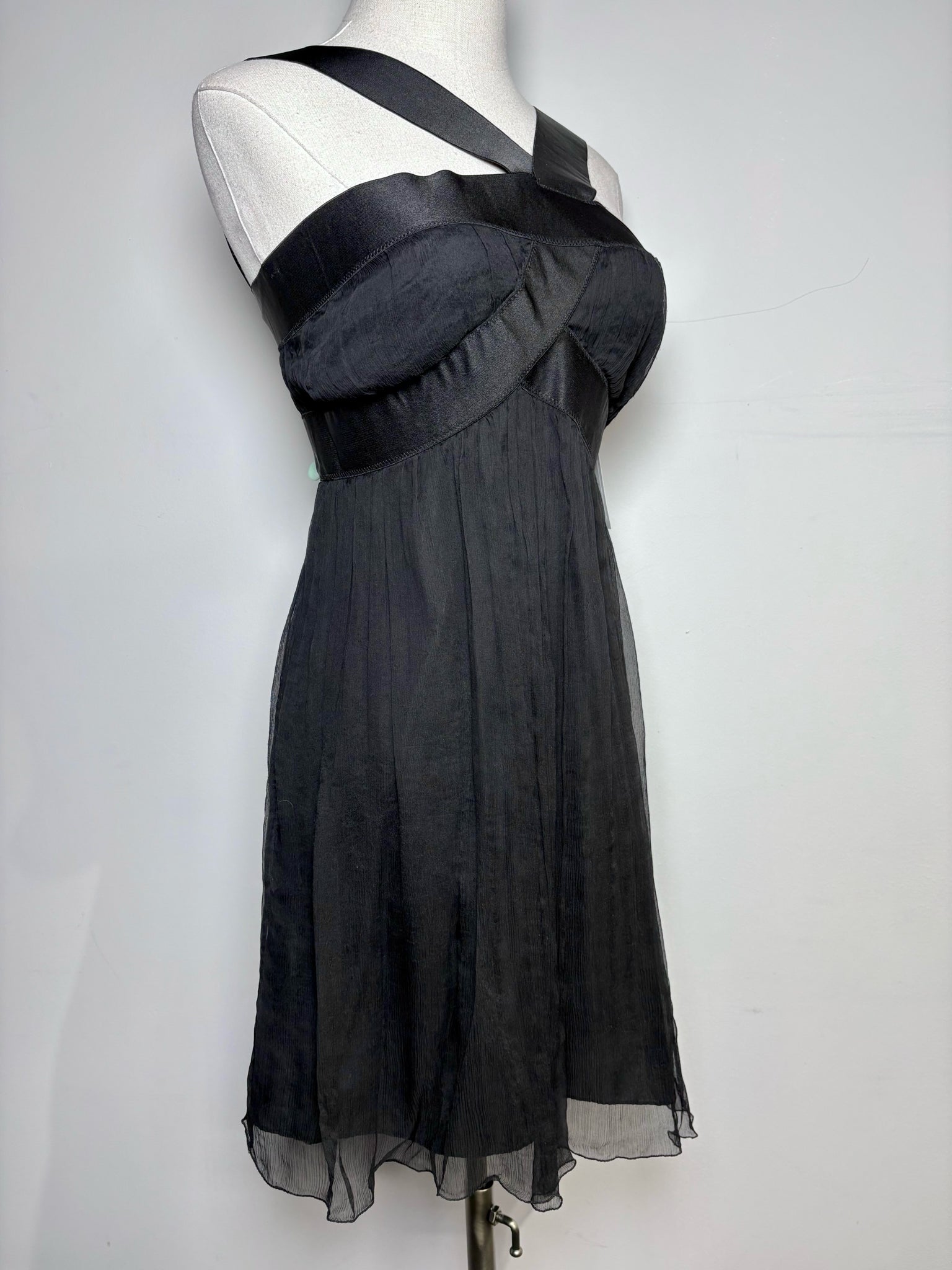 leon max silk dress Leon Max Silk Sheer Dress Limited Edition Burnt Orange Festival Artwear