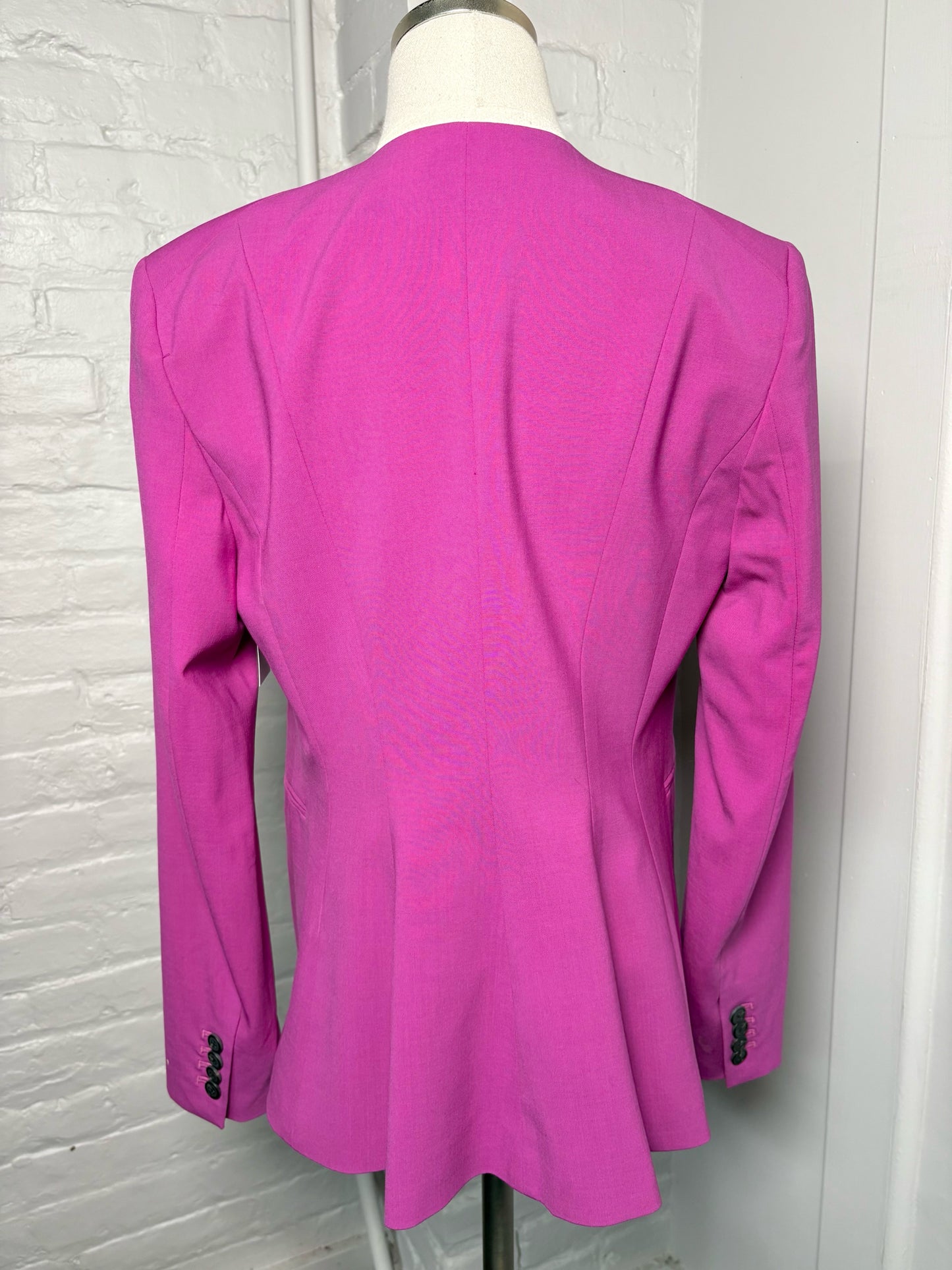 Women Size 6 Theory Plum Solid Blazer
