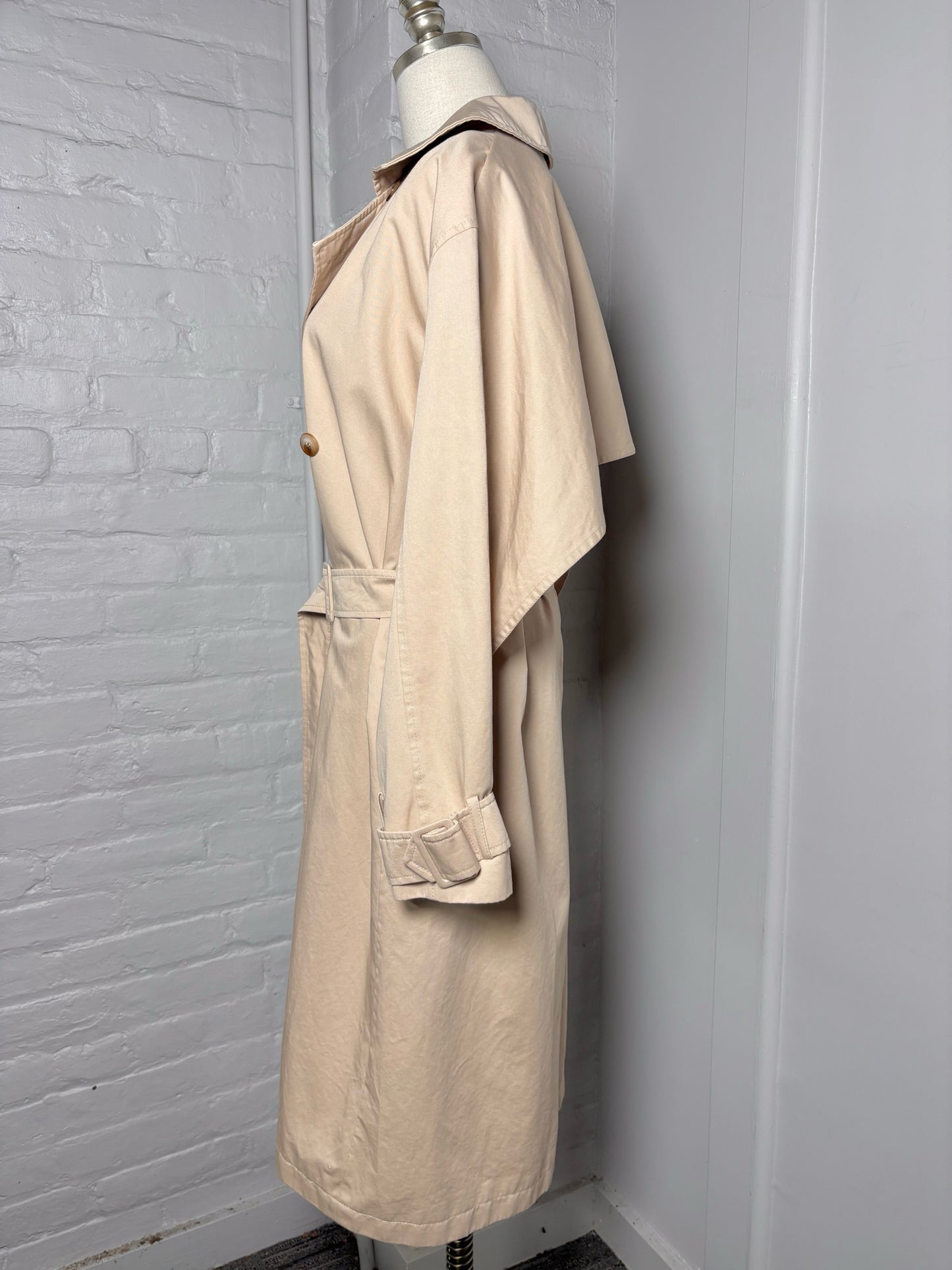 Women Size 38 (2 US) Zapa Paris Khaki Trench/Rain Coat