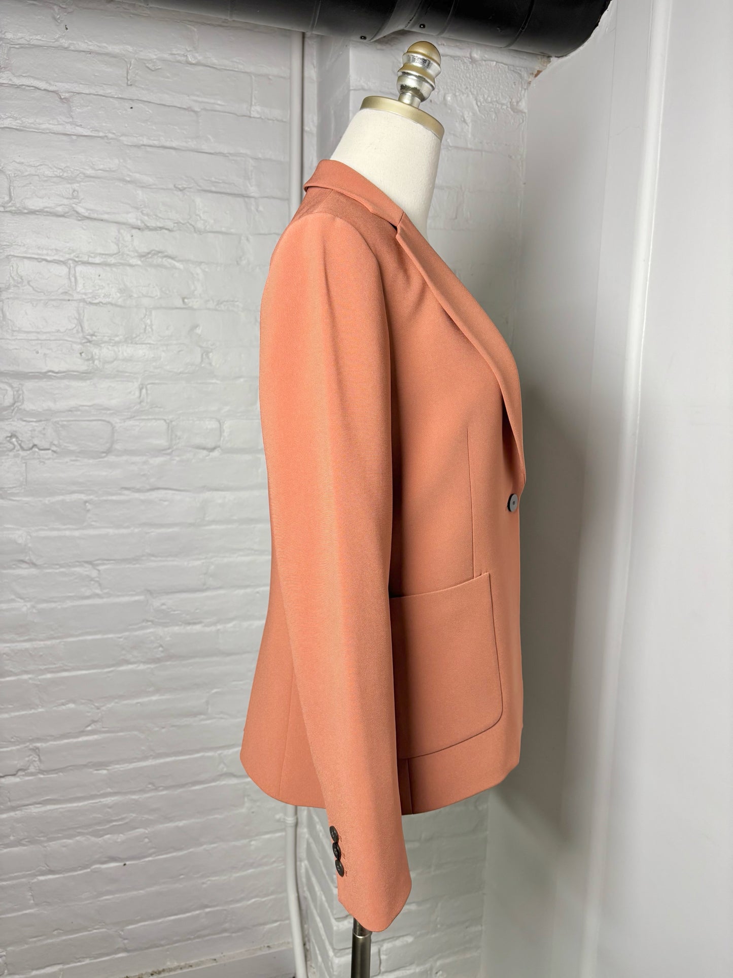 Women Size 6 Theory Terracotta Solid Blazer