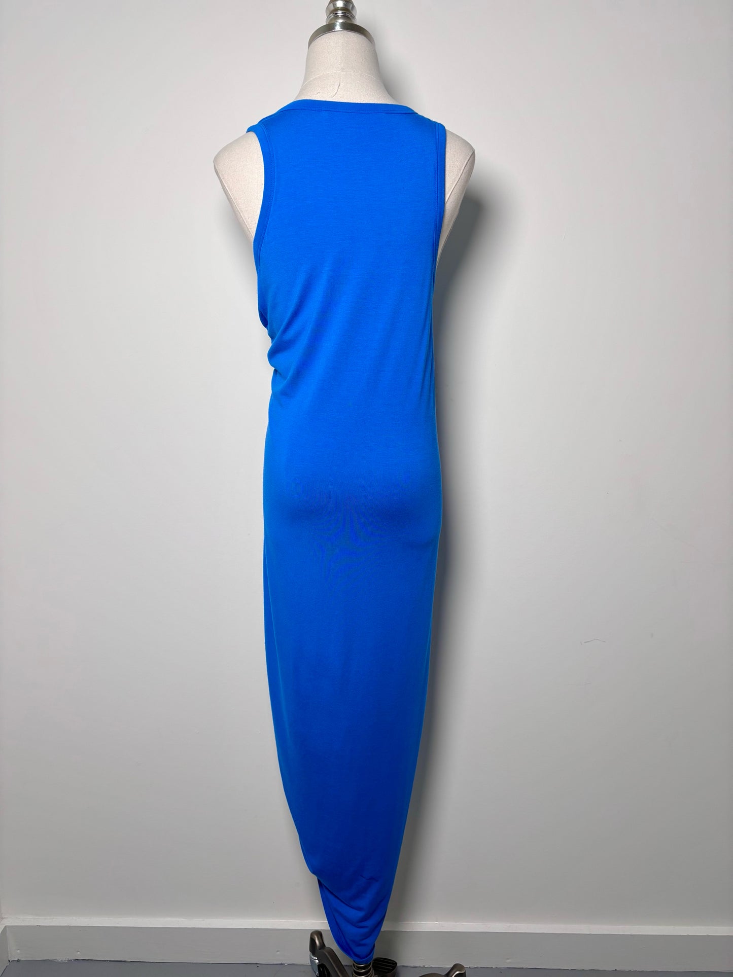 Women Size M Veronica Beard Blue Jersey Knit Ruched Dress
