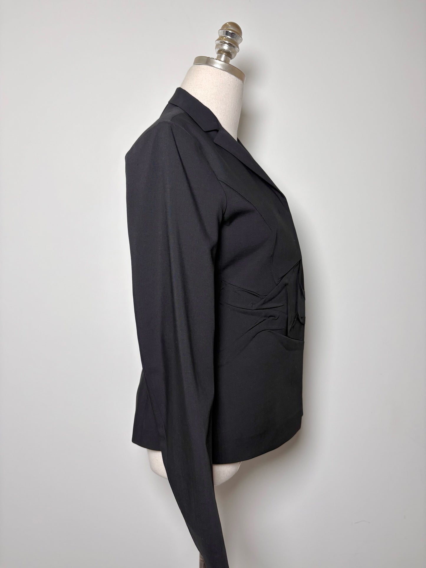 Women Size 36 (4) Jil Sander Black Solid Blazer