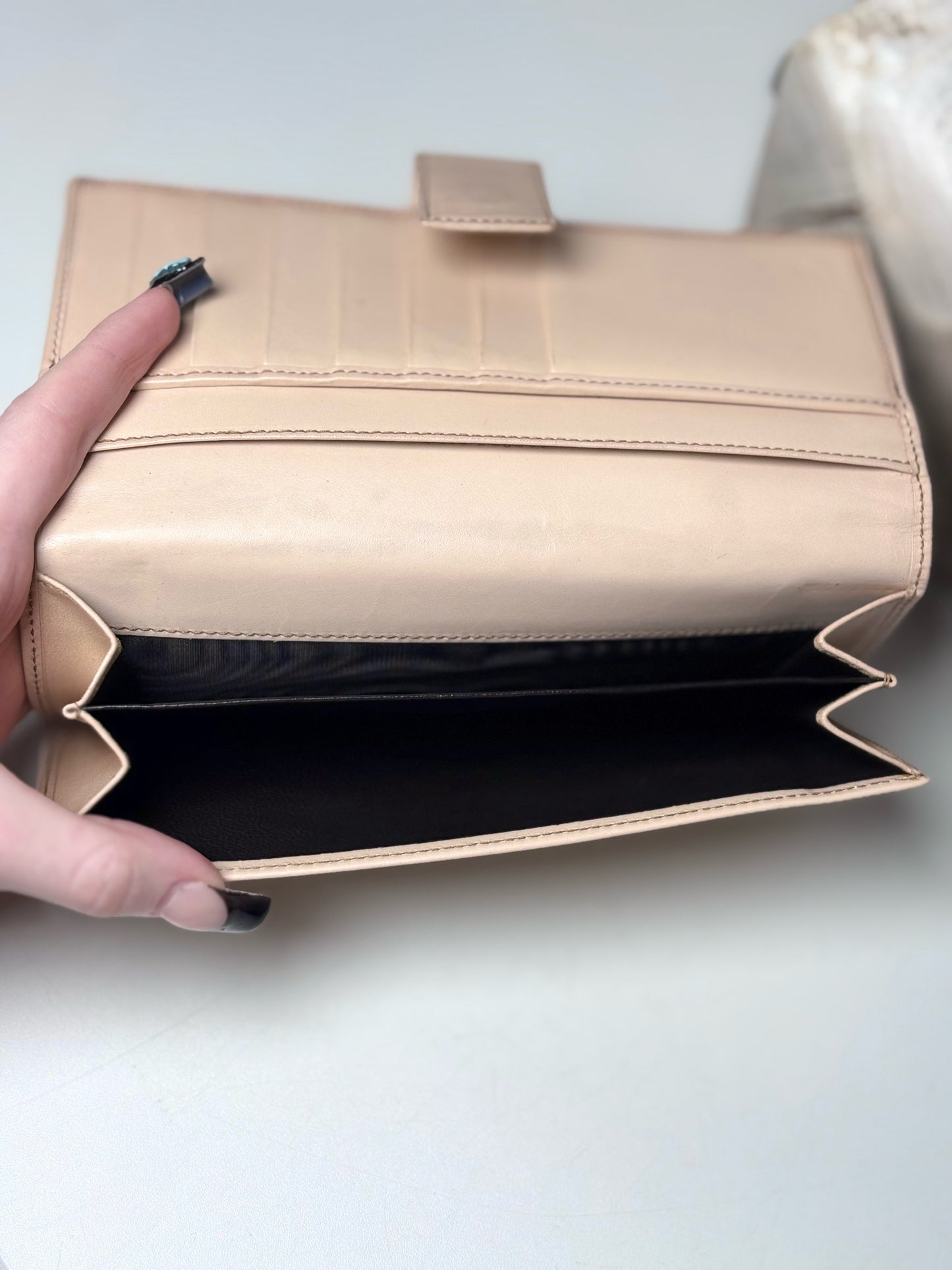 Canvas & Leather Gucci Leather, Canvas Multi-Color Continental Wallet