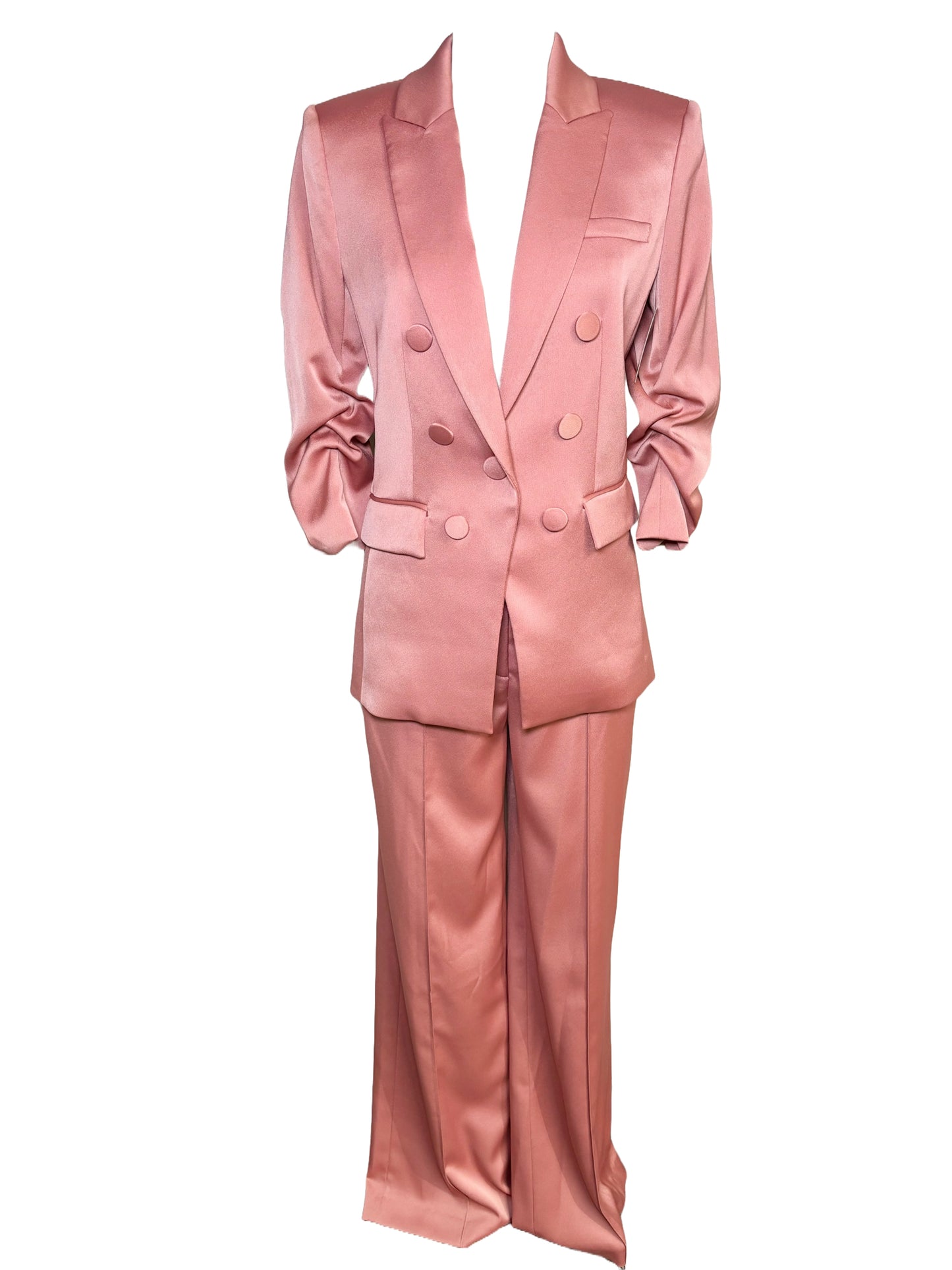 Women Size 4 Veronica Beard Salmon Solid Pants