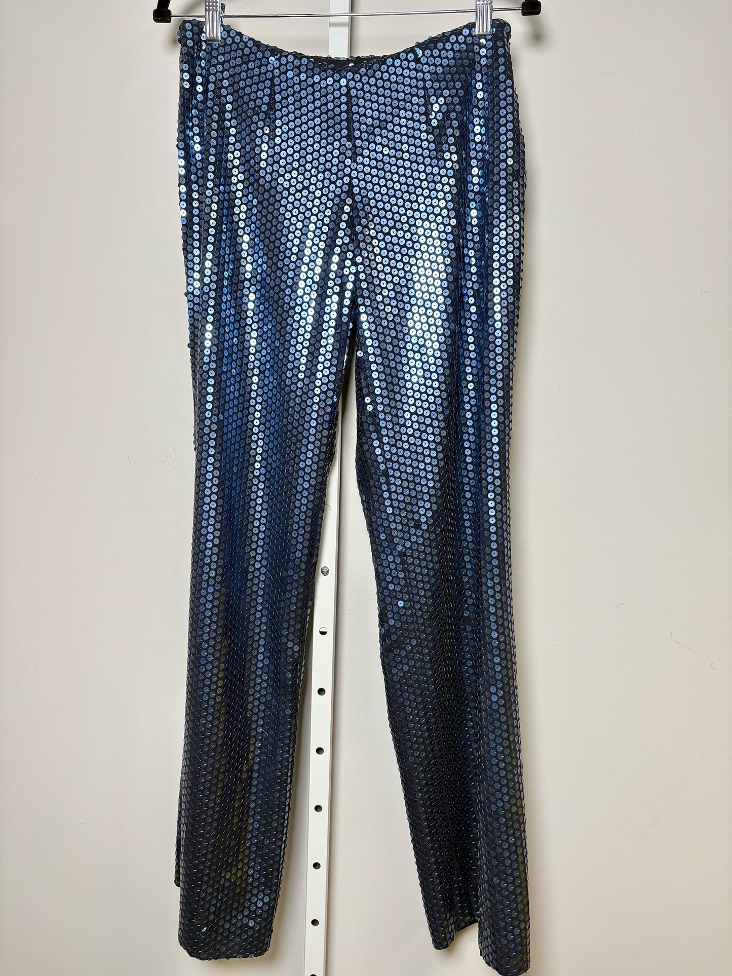 Women Size 42 ( 6 US) L'Altramoda Blue Sequins Suit