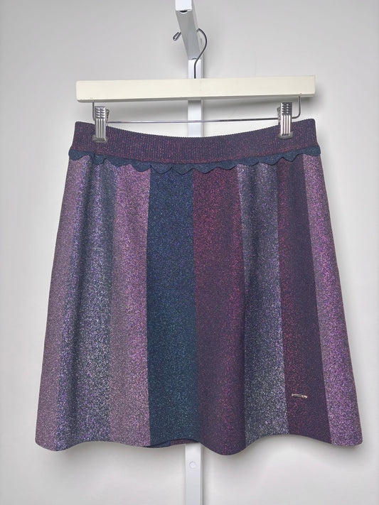 Women Size 2 Ted Baker Navy Colorblock Skirt