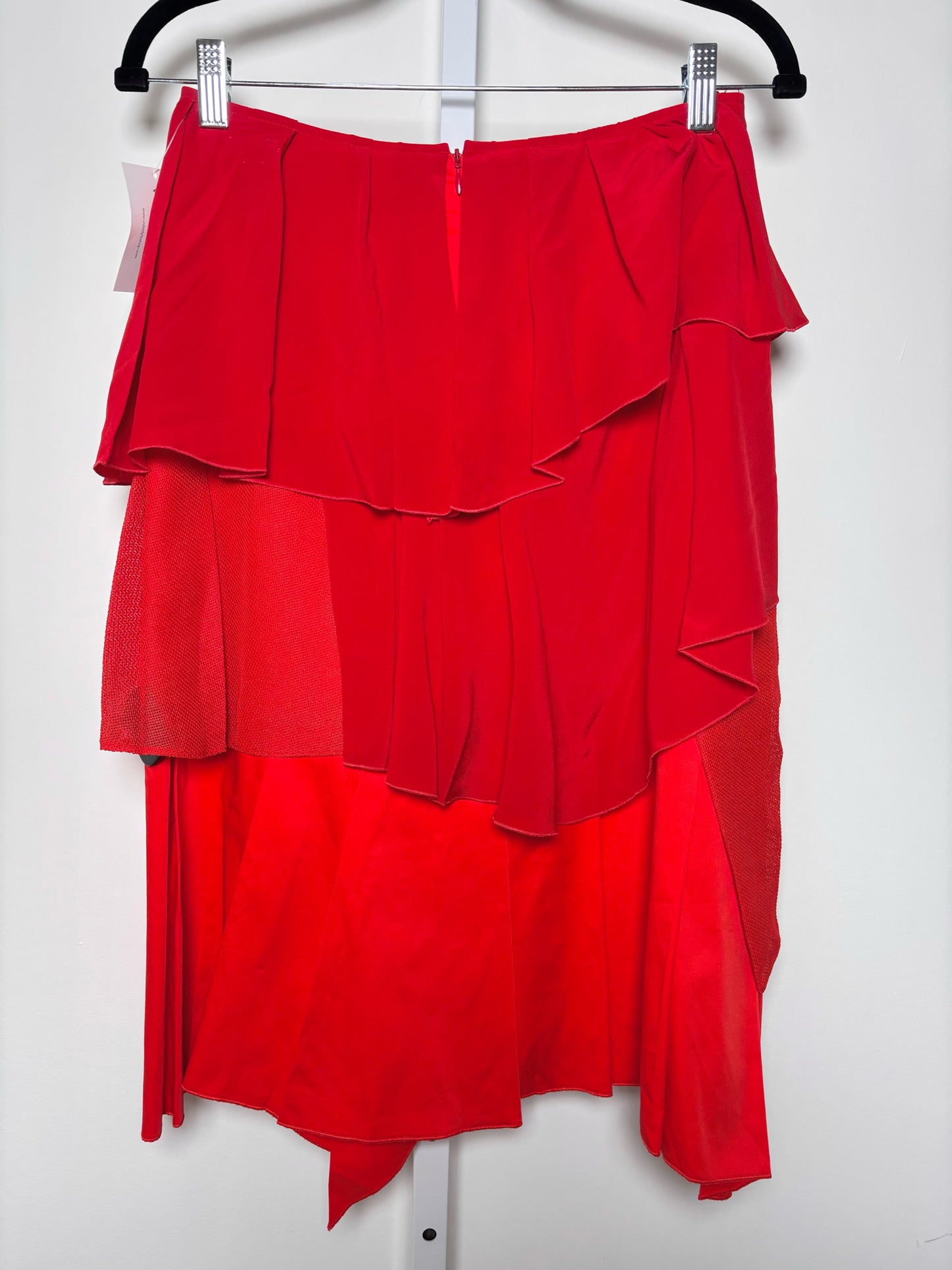 Women Size 8 Cedric Charlier Orange Solid NWT Skirt