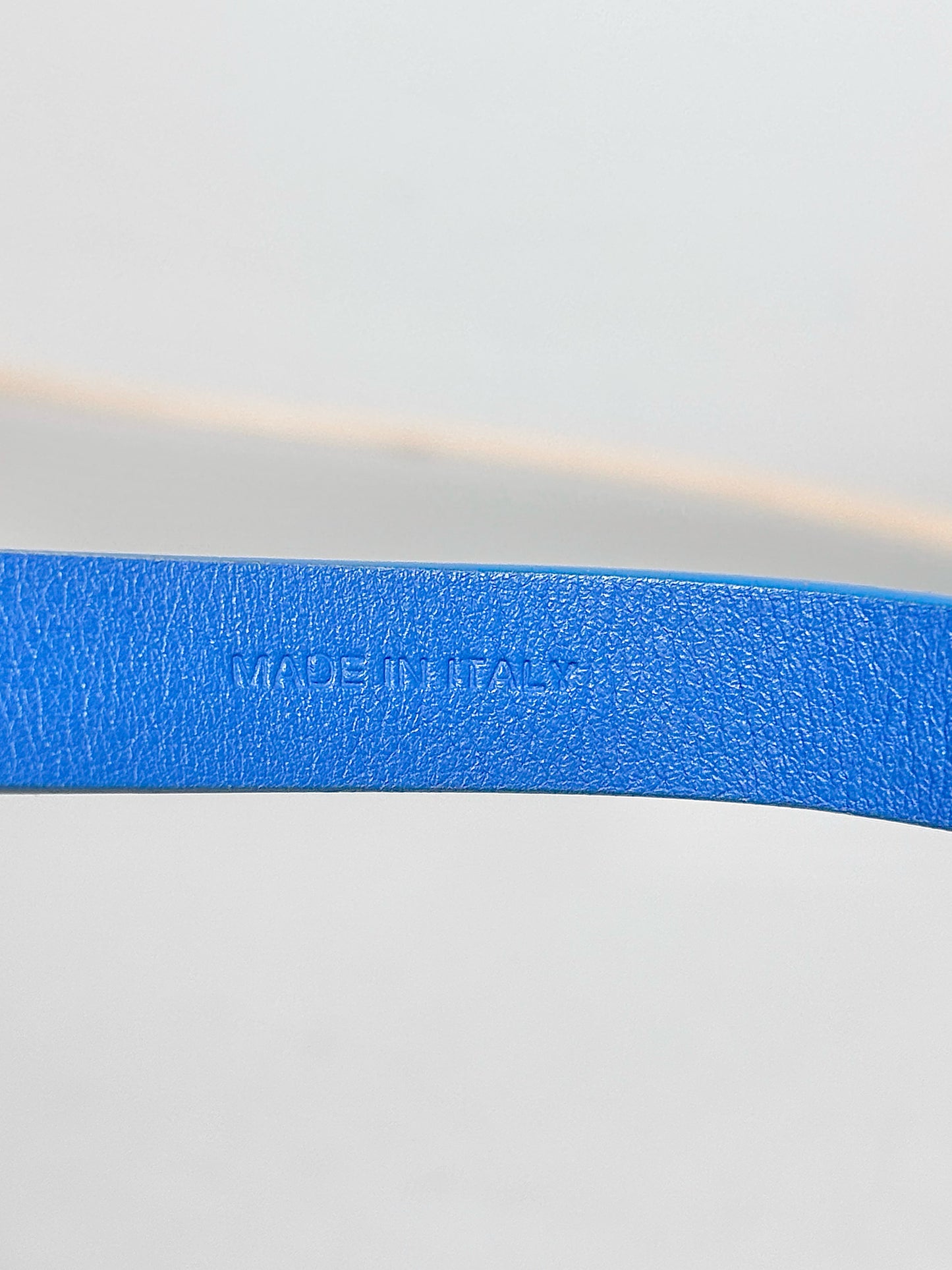 Salvatore Ferragamo Blue Gancini Double Wrap Leather Gold Logo Bracelet