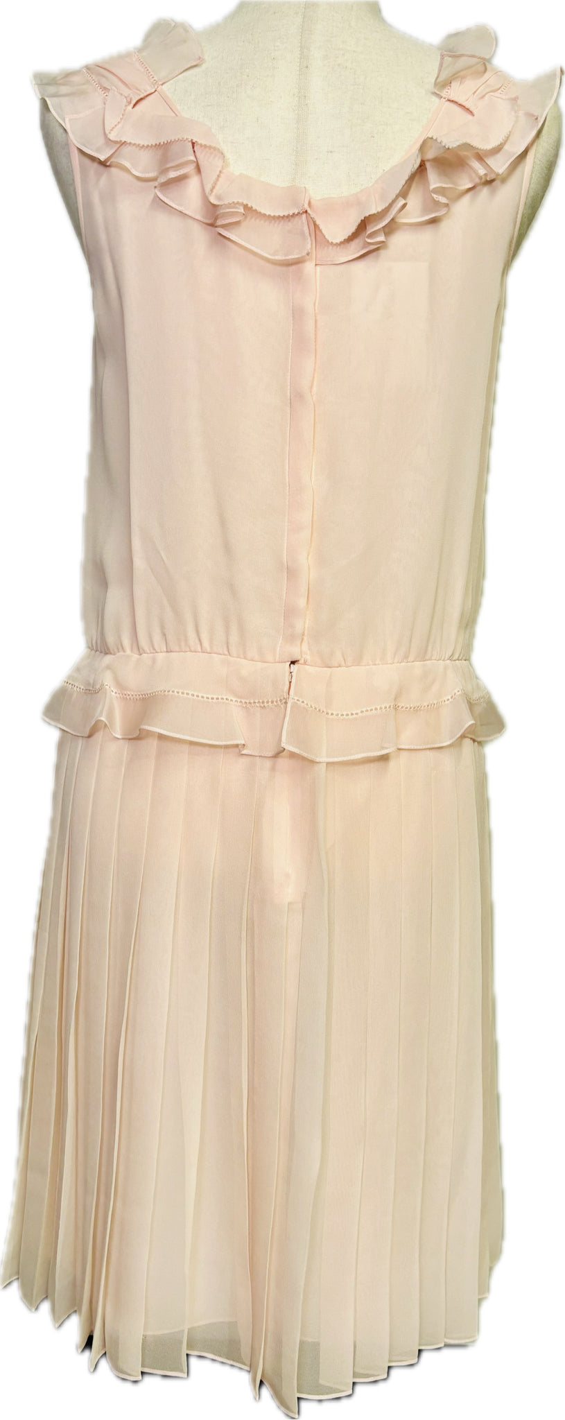 Oscar de la Renta Silk Drop Waist Dress