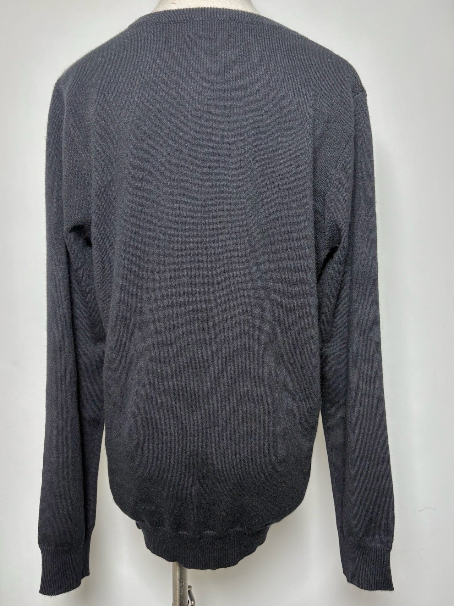 Women Size XL N. Peal Black Solid Cashmere NWT Sweater