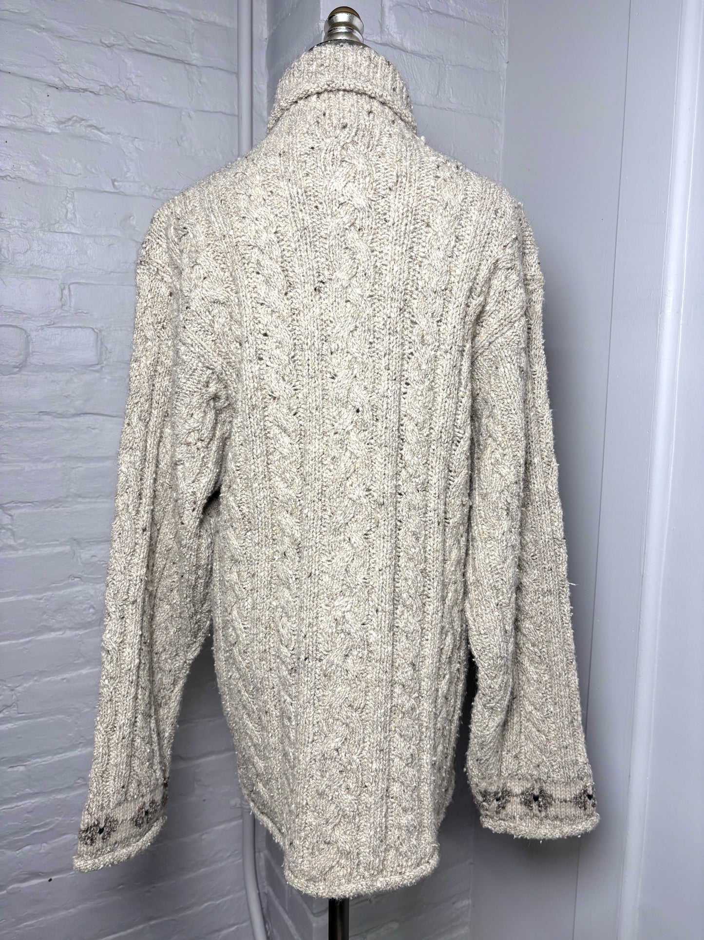 Women Size M Polo by Ralph Lauren Khaki Solid Wool, Silk Sweater