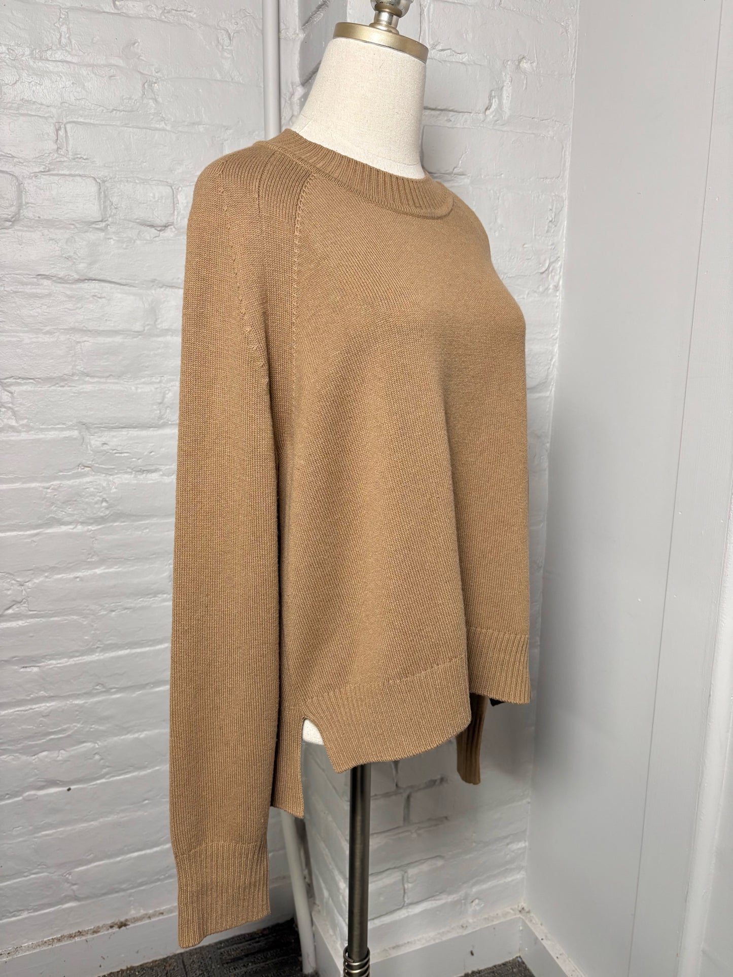 Women Size L Joseph Brown Solid Silk, cotton, cashmere Sweater