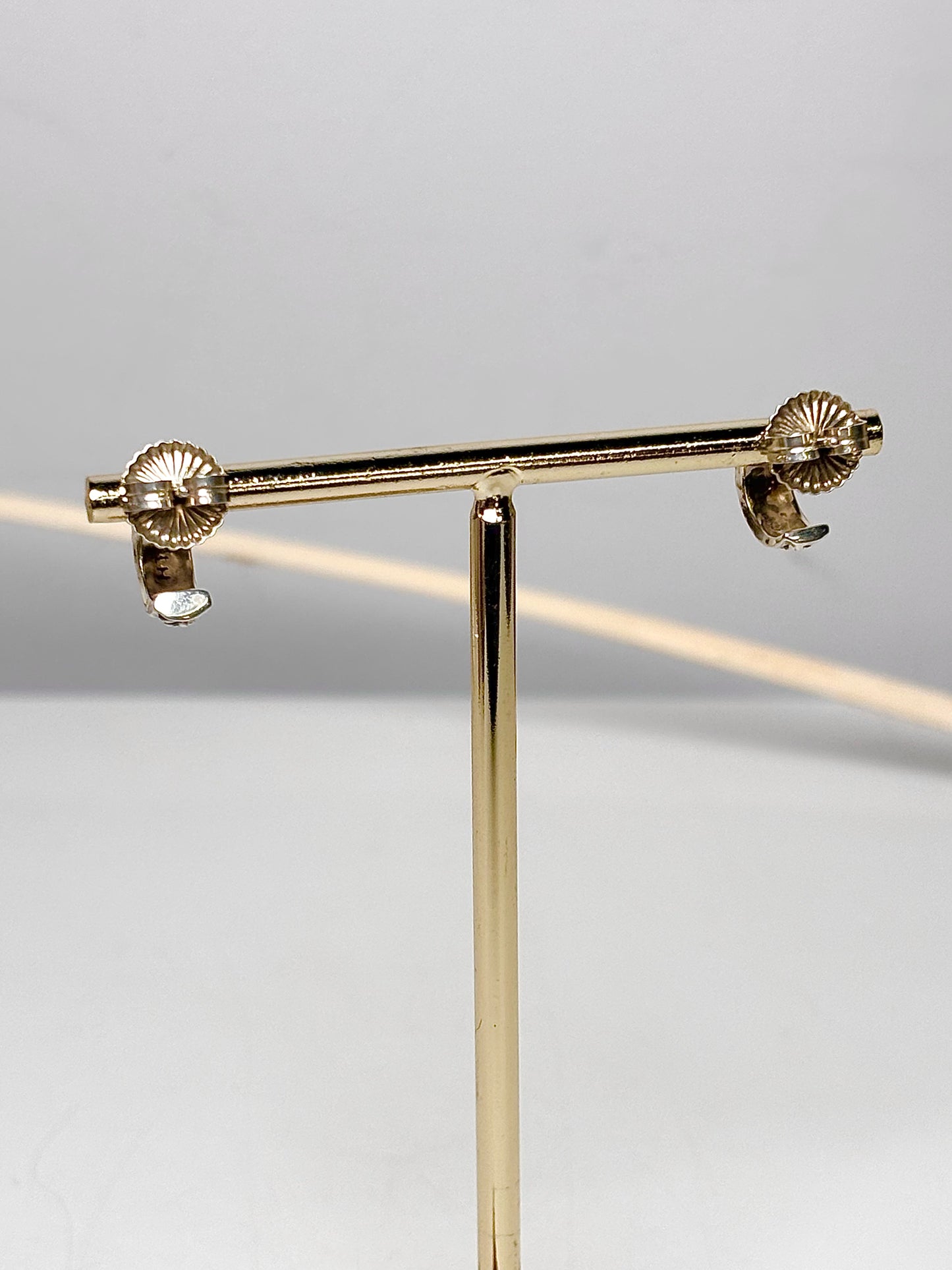 LH Earrings Half Circle Open Pierce Small Sterling Silver