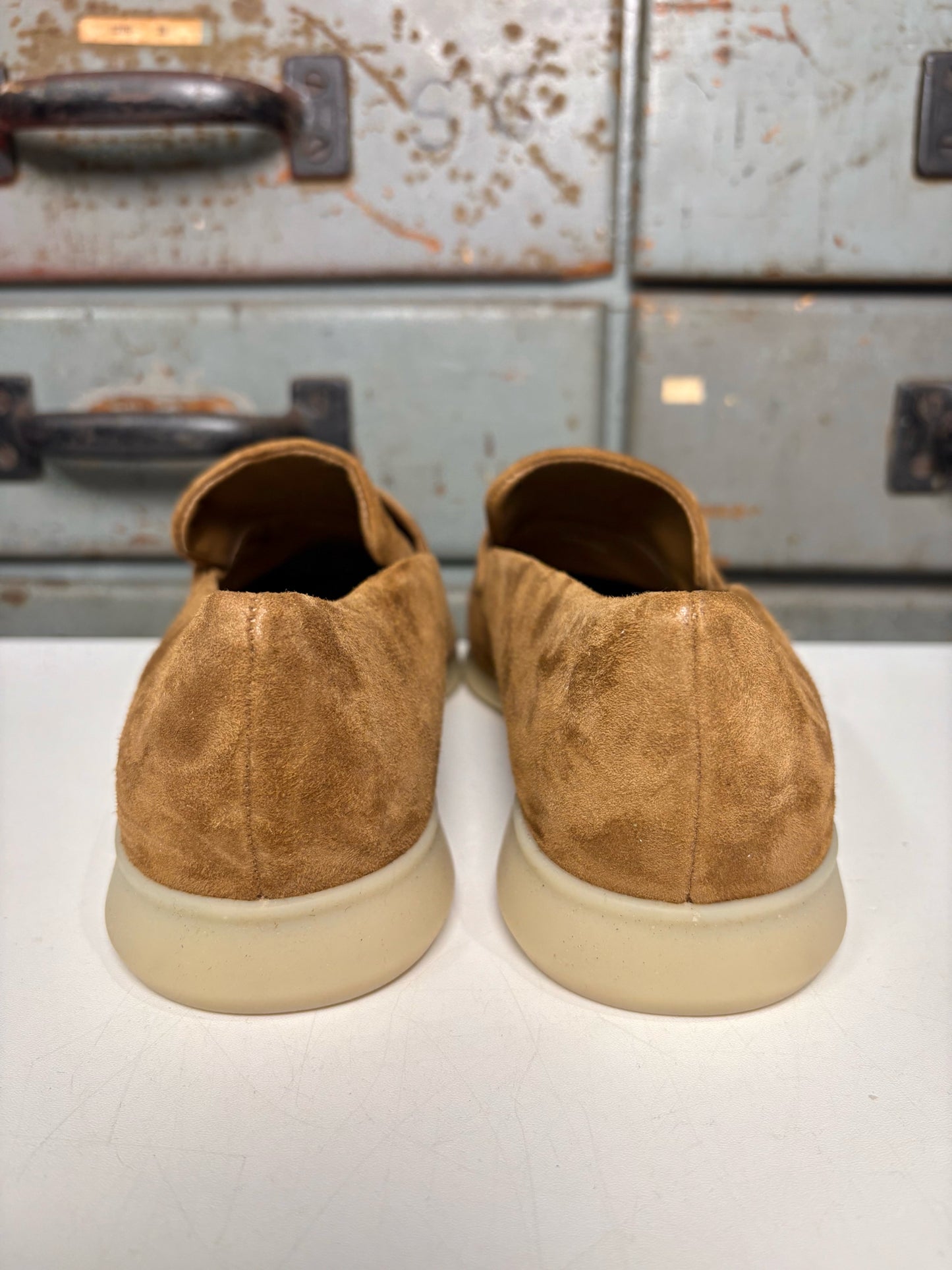 W Shoe Size 7.5 Vince Brown Suede Loafers