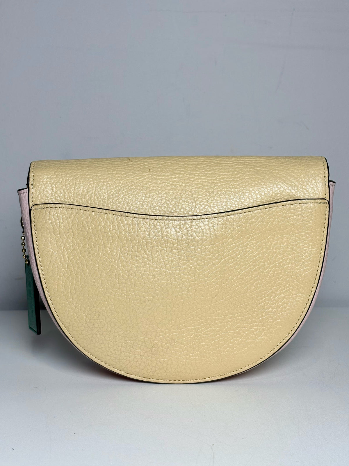 Coach Colorblock Leather Like-New Yellow, Pink, Green Leather Small Purse