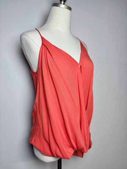 Women Size P Helmut Lang Orange Solid Top