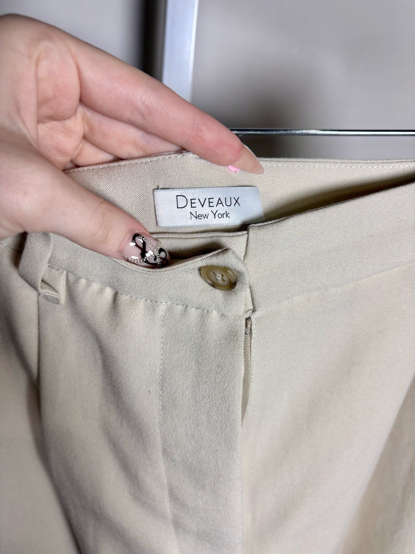 Women Size S Deveaux New York Oat Women's Pre-owned Skirt