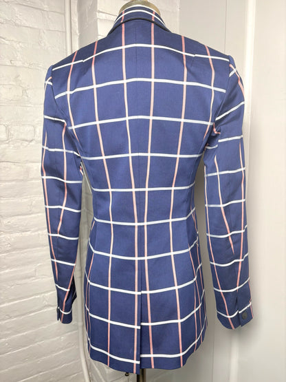 Women Size 2 Rag & Bone Blue Stripe Pre-owned Blazer