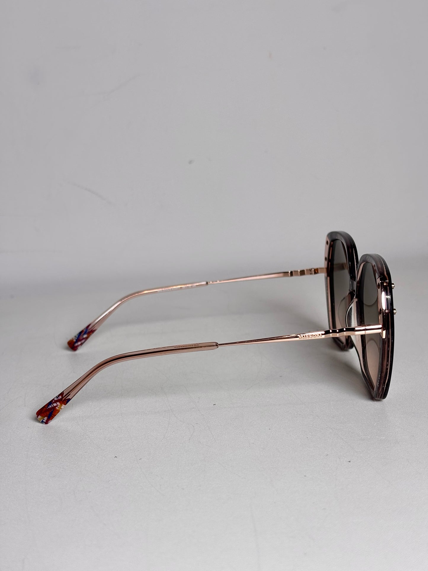 Missoni MIS0025/S KDXFF Pre-owned Black, Brown Oversized Pre-owned Sunglasses