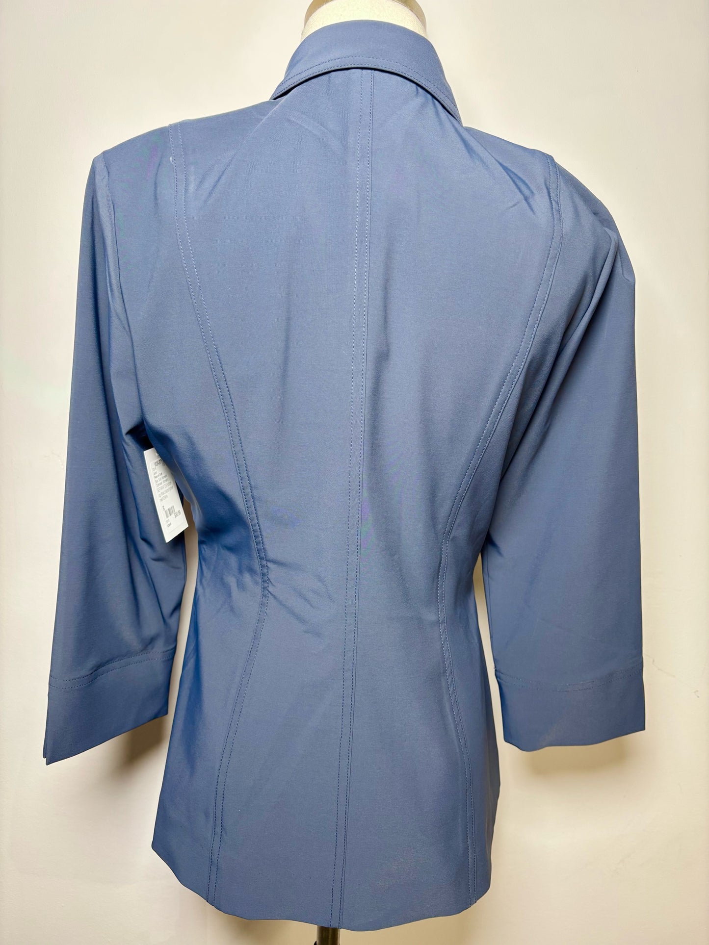 Women Size S Peace of Cloth Blue Solid Polyester NWT Jacket