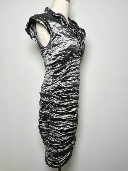 Women Size 12 Nicole Miller Gray Solid Polyester Blend Dress VIDA STYLE SHOP Women Size 12 Nicole Miller Gray Solid Polyester Blend Dress VIDA STYLE SHOP
