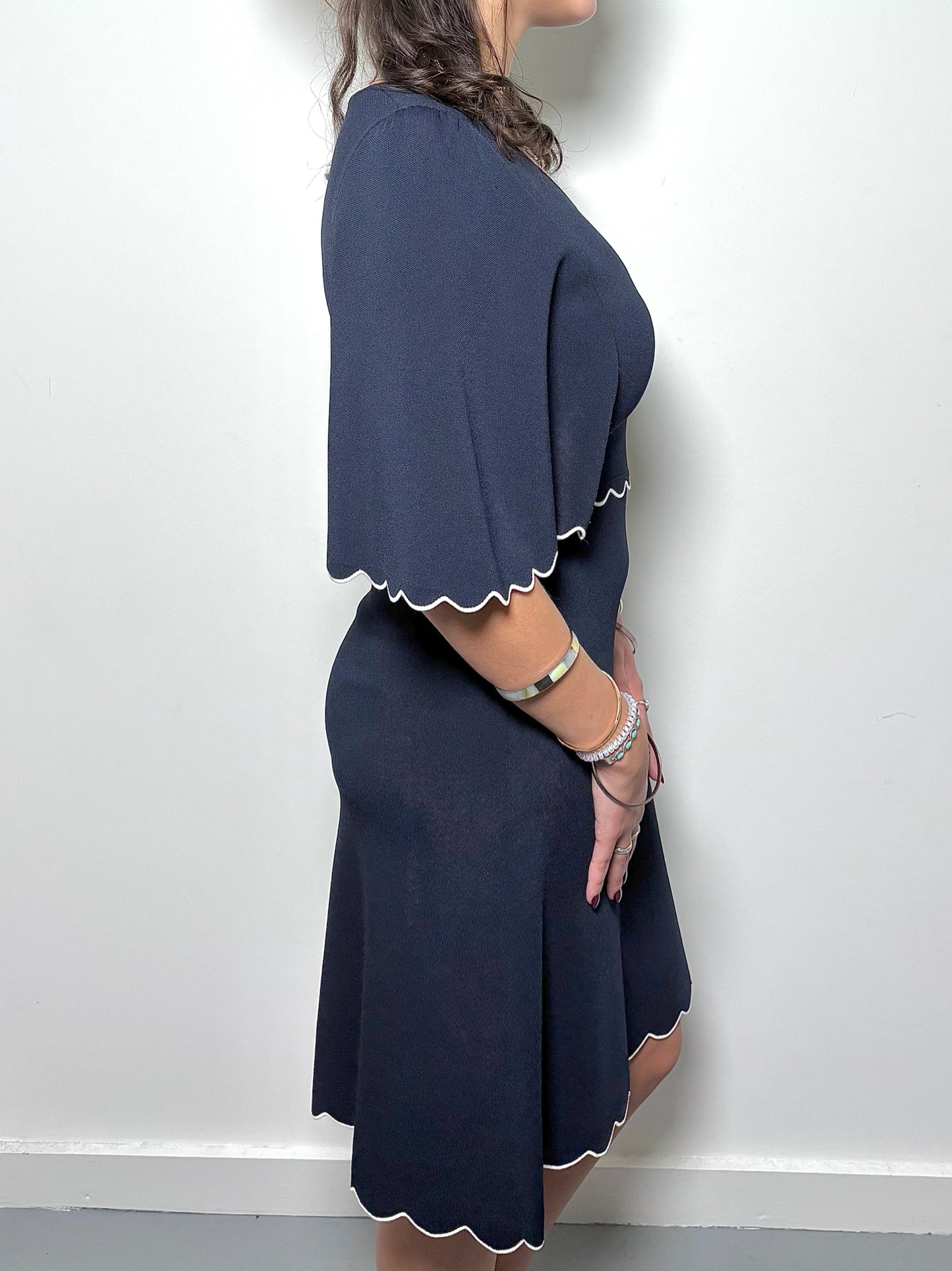 Women Size M Paul Ka Blue Solid Dress